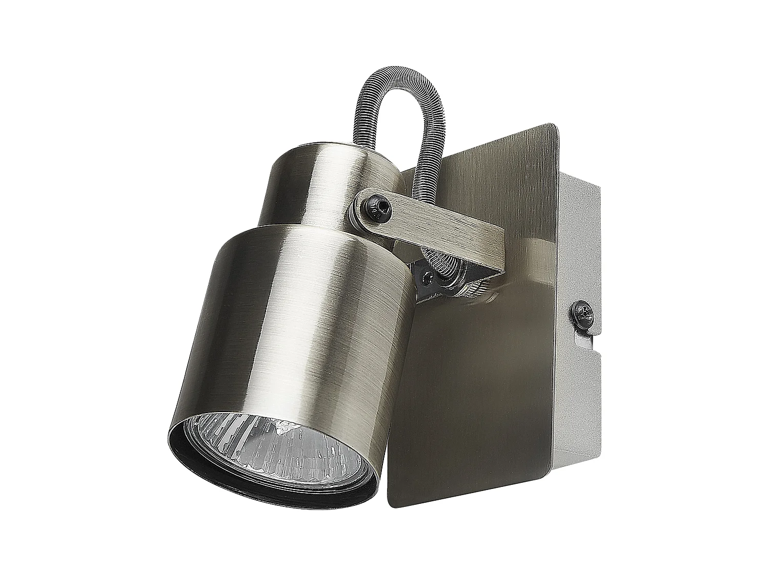 Set van 2 spotlampen BONTE Verstelbaar Metaal Zilver