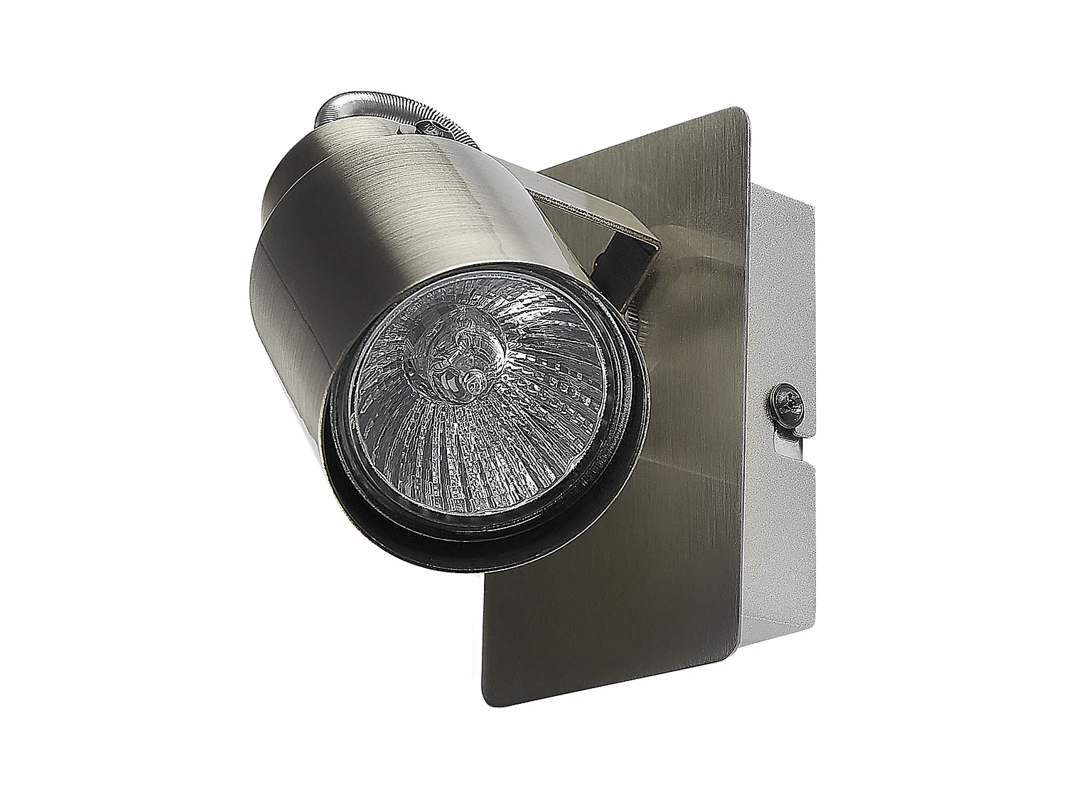 Set van 2 spotlampen BONTE Verstelbaar Metaal Zilver