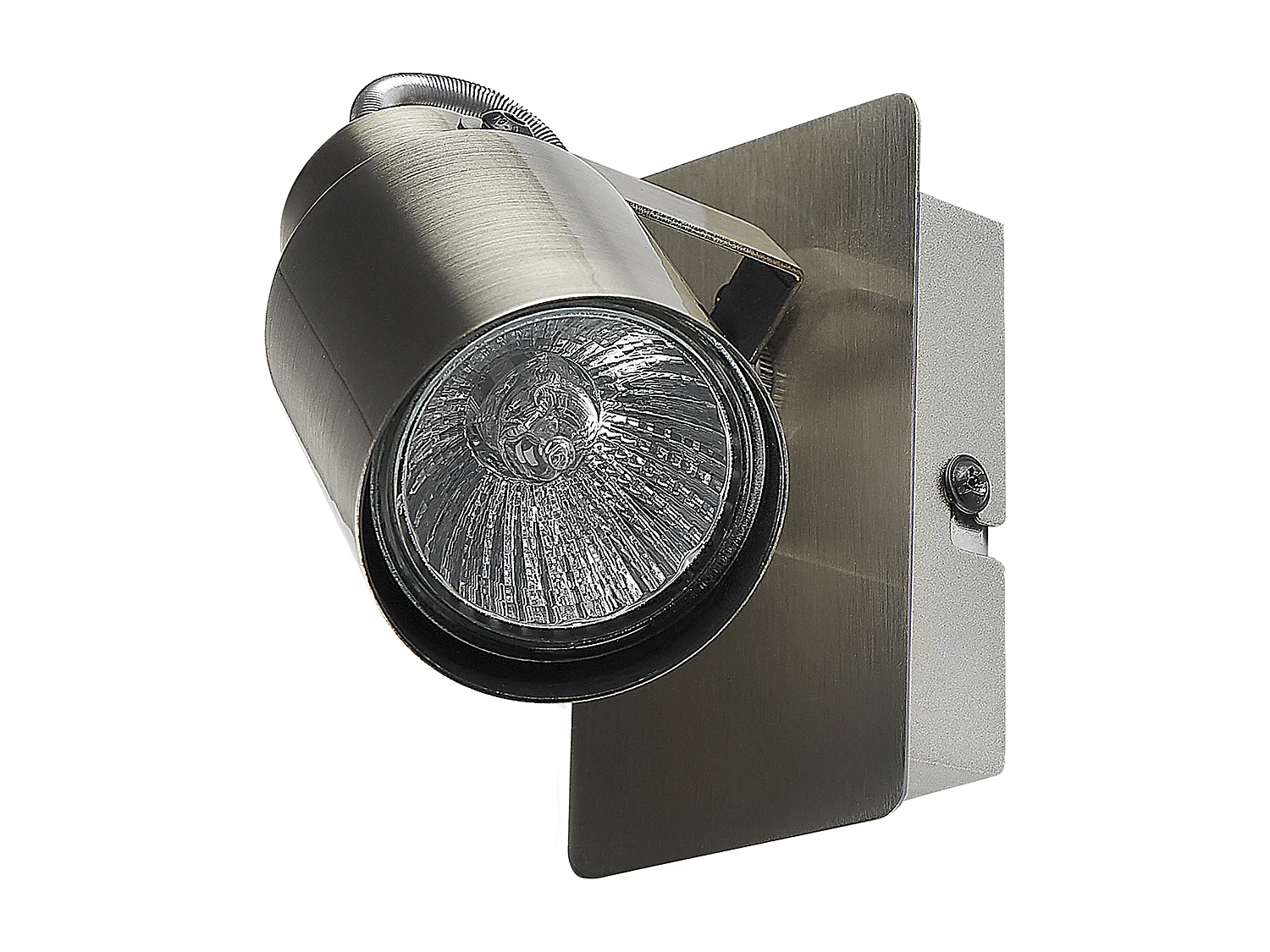 Lot de 2 spots BONTE Réglable Métal Argenté