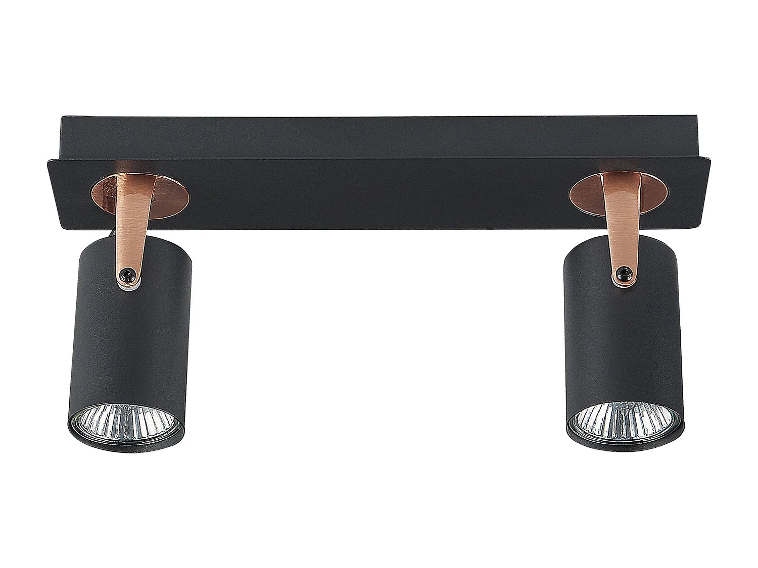 2-lichts spot KLIP Verstelbaar Metaal Zwart