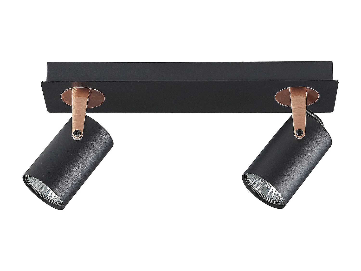 2-lichts spot KLIP Verstelbaar Metaal Zwart