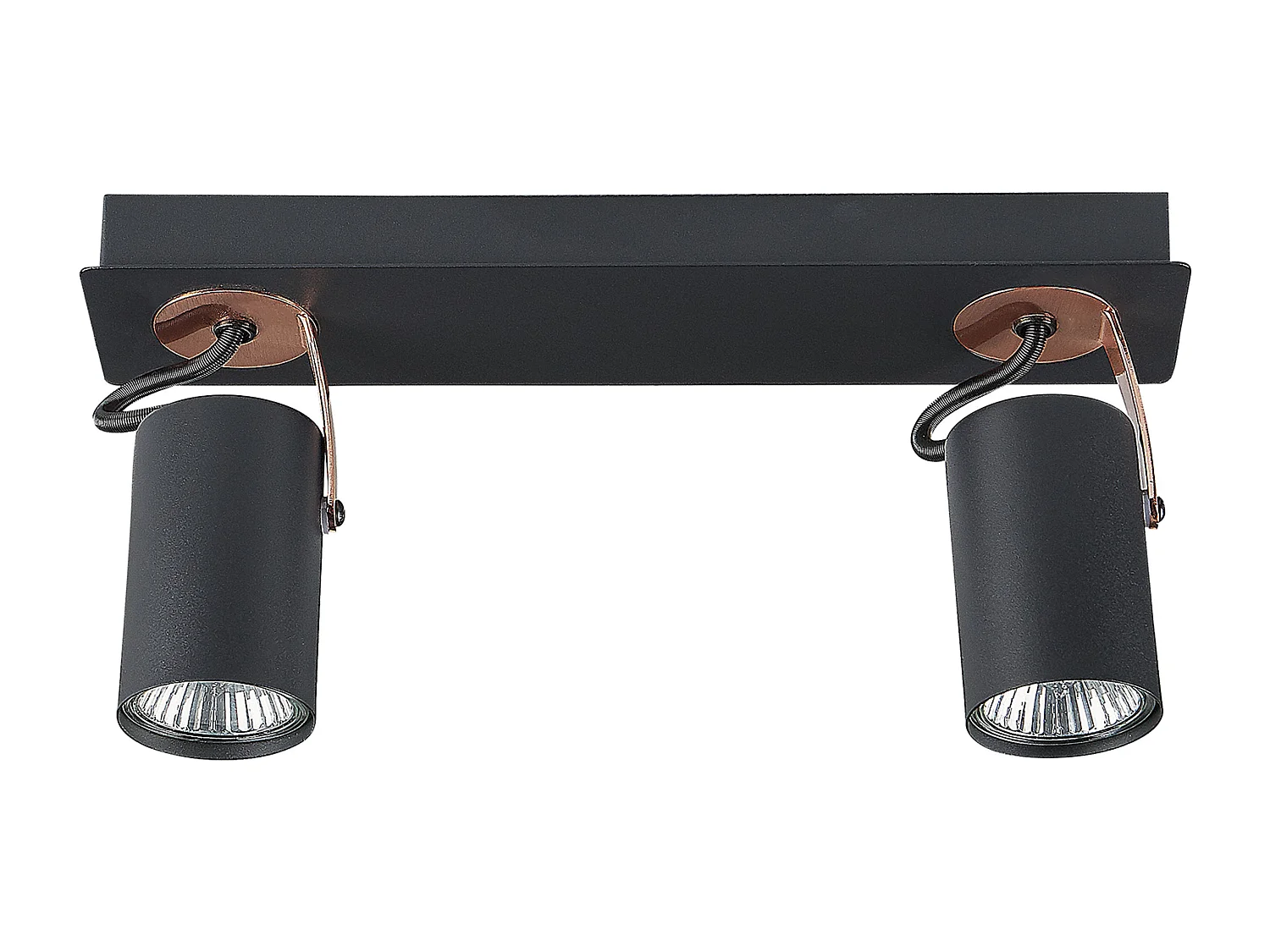 2-lichts spot KLIP Verstelbaar Metaal Zwart