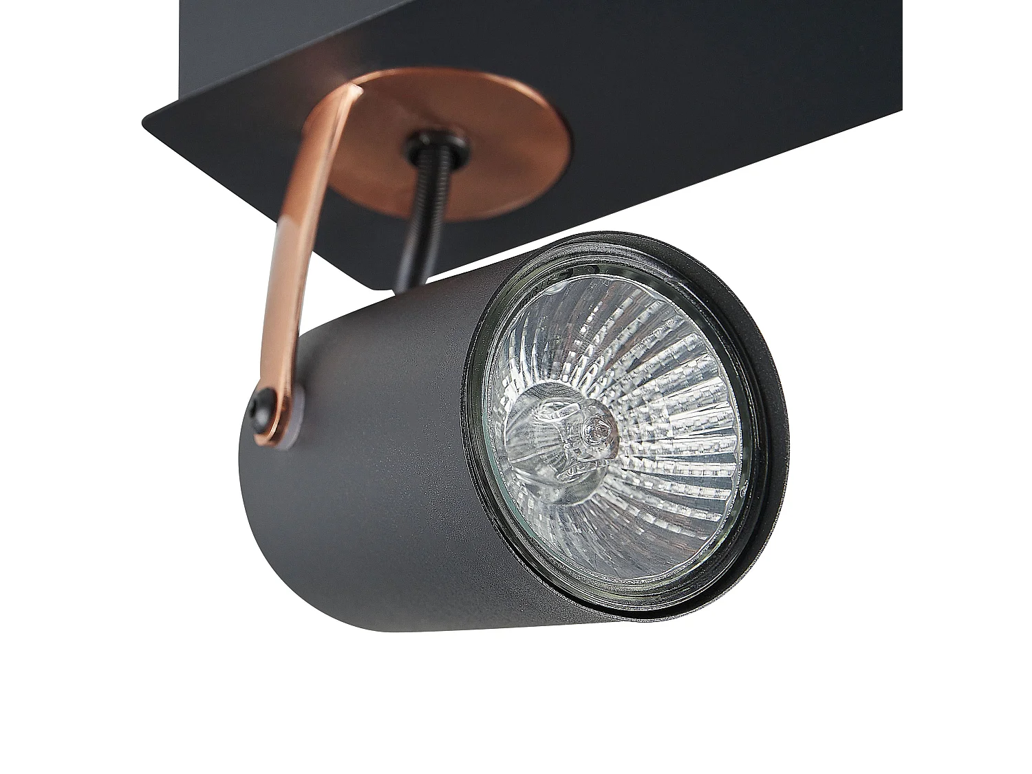 2-lichts spot KLIP Verstelbaar Metaal Zwart