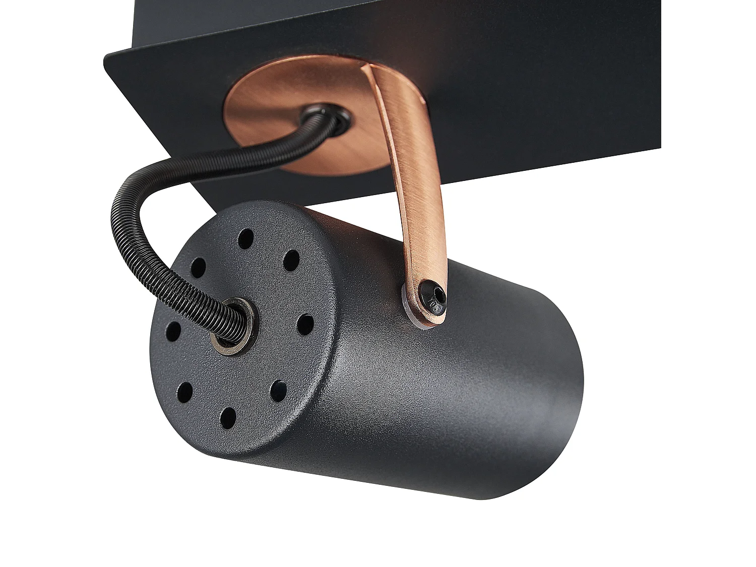 2-lichts spot KLIP Verstelbaar Metaal Zwart