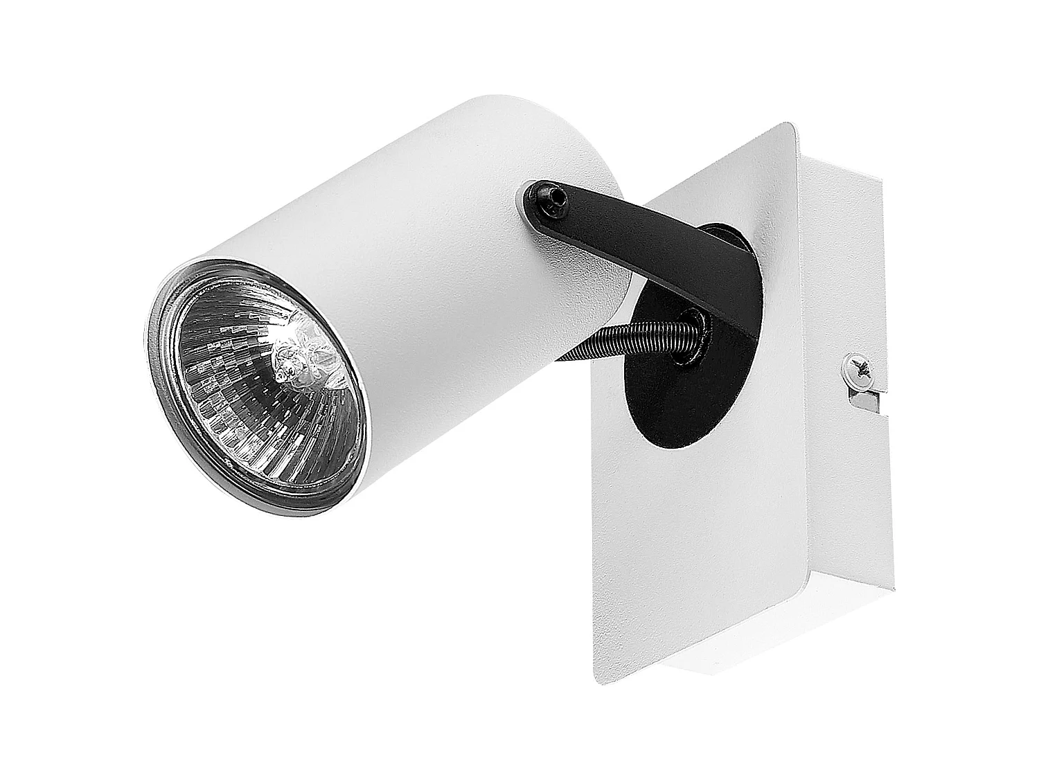 Set med 2 spotlightlampor KLIP Justerbar Metall Vit