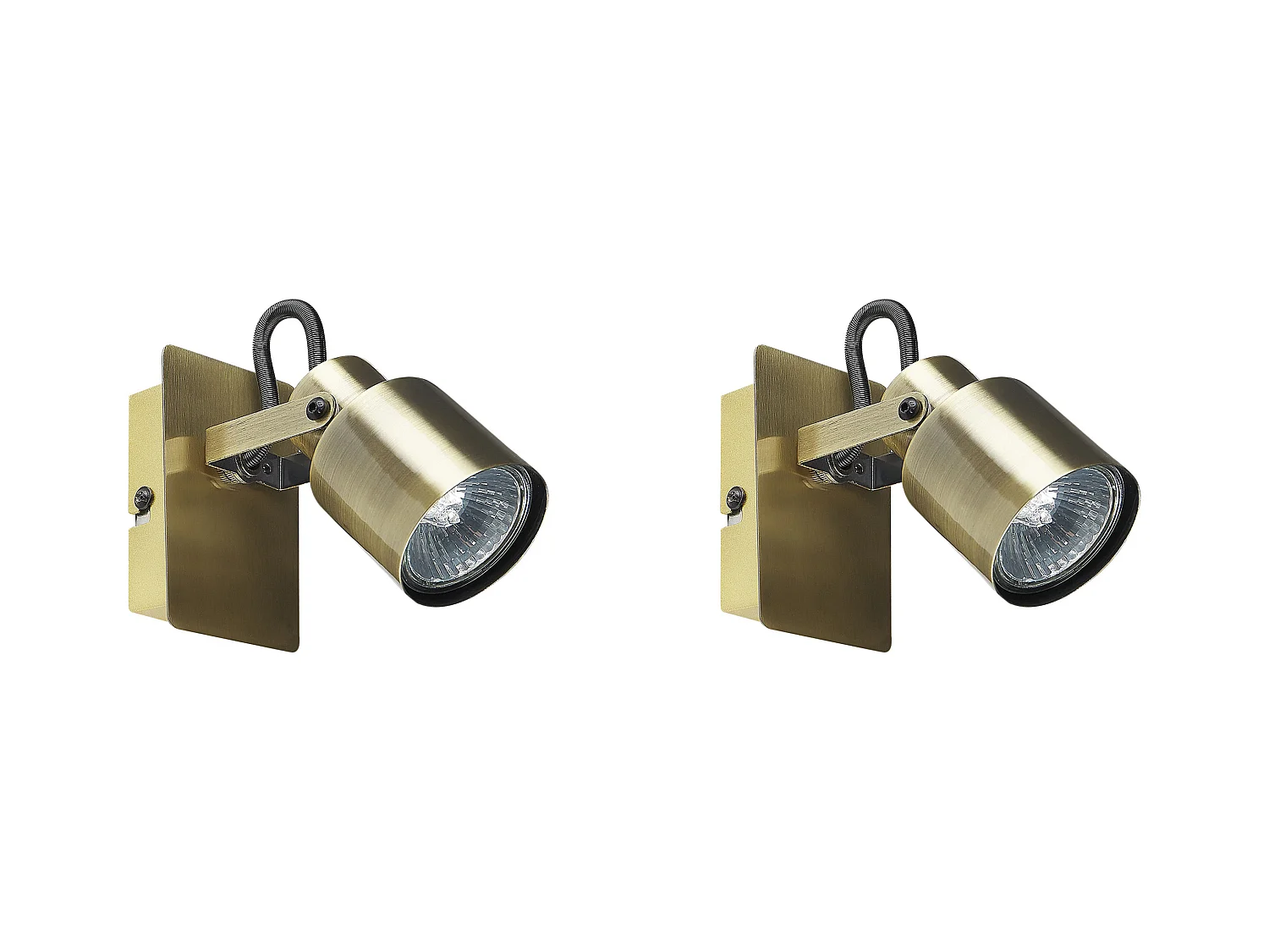 Lot de 2 spots BONTE Réglable Métal Laiton