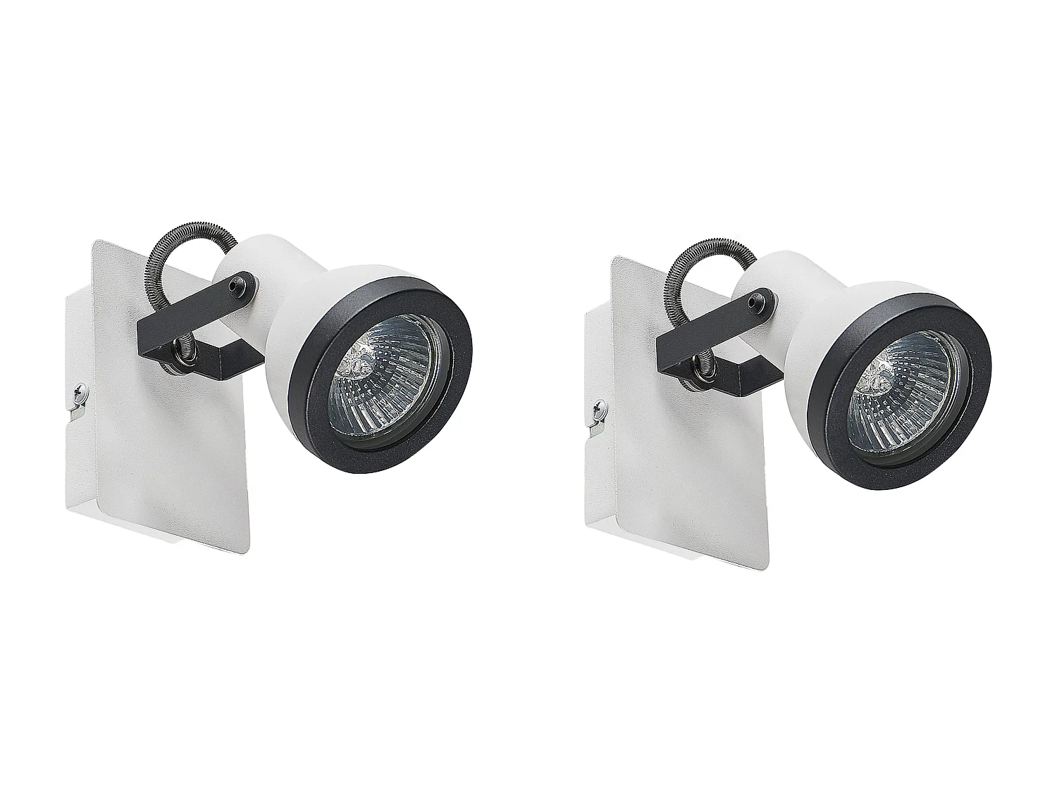 Lot de 2 spots BARO Réglable Métal Blanc