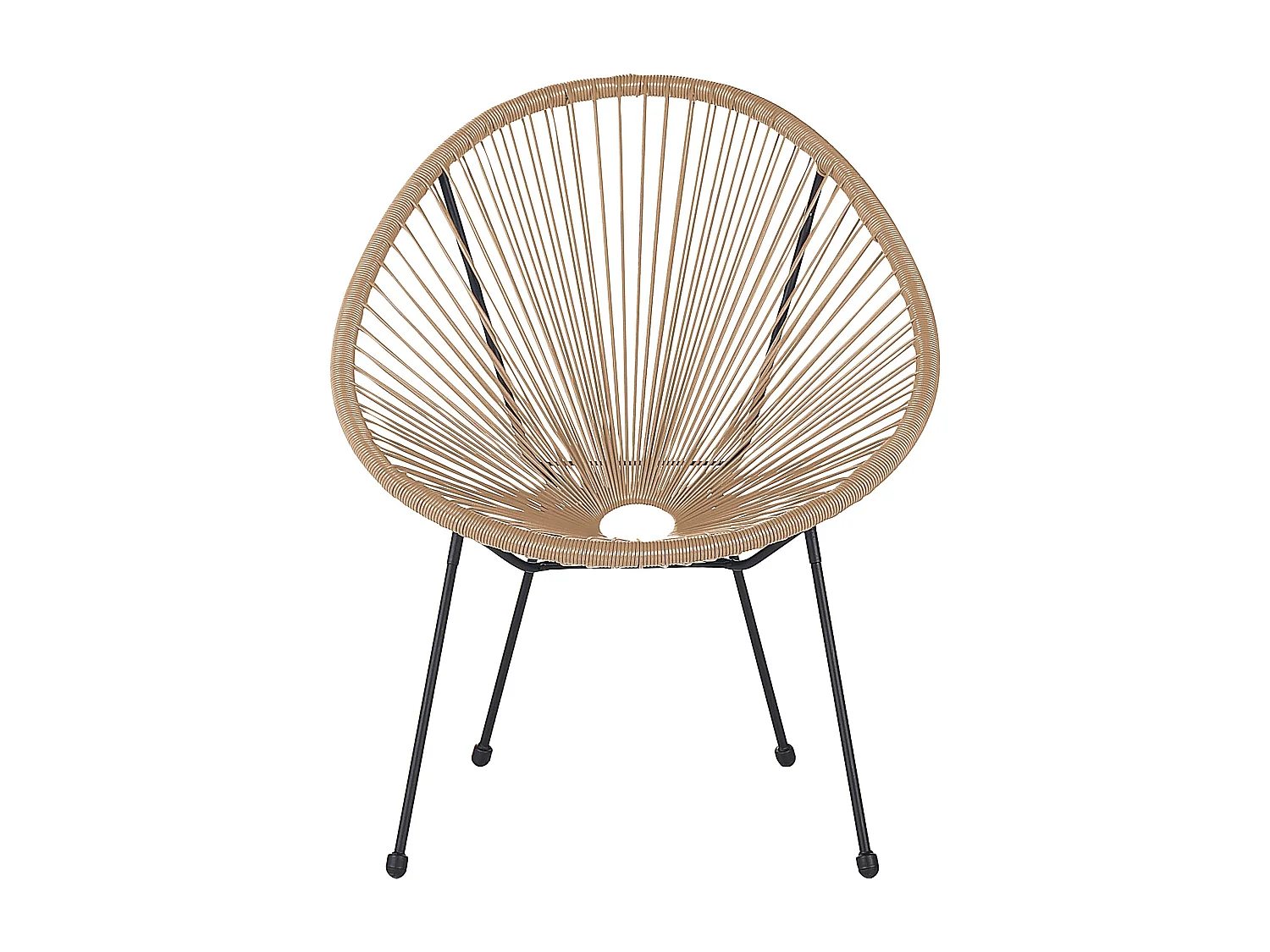 Chaise de jardin ACAPULCO II Polyrotin Naturel