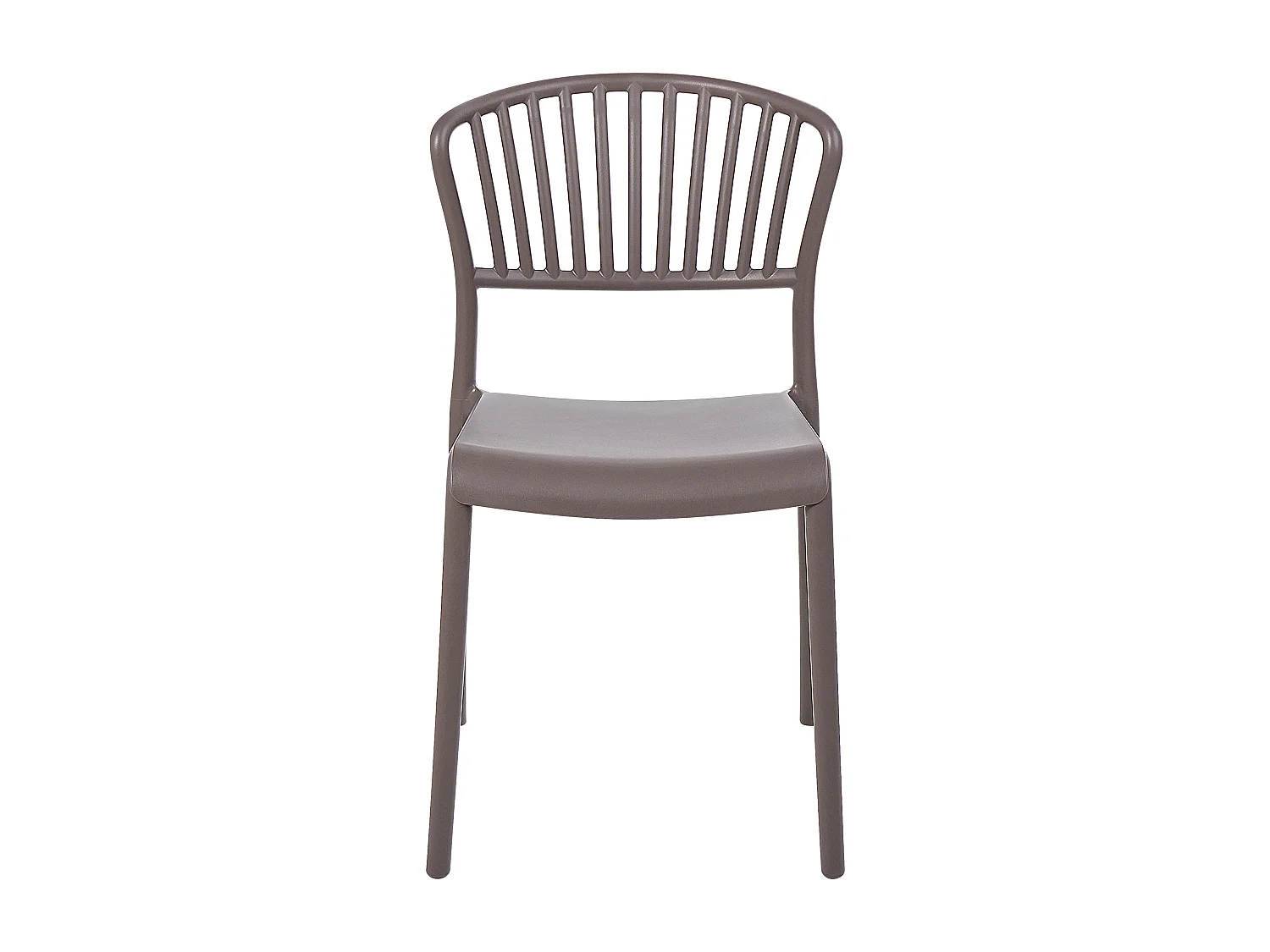 Lot de 4 chaises de jardin GELA Taupe