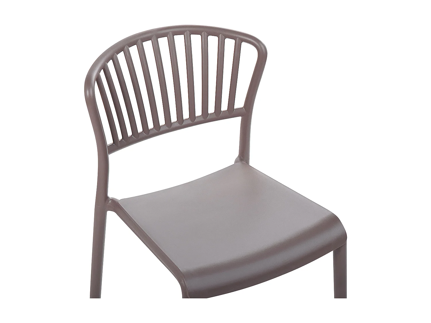 Lot de 4 chaises de jardin GELA Taupe