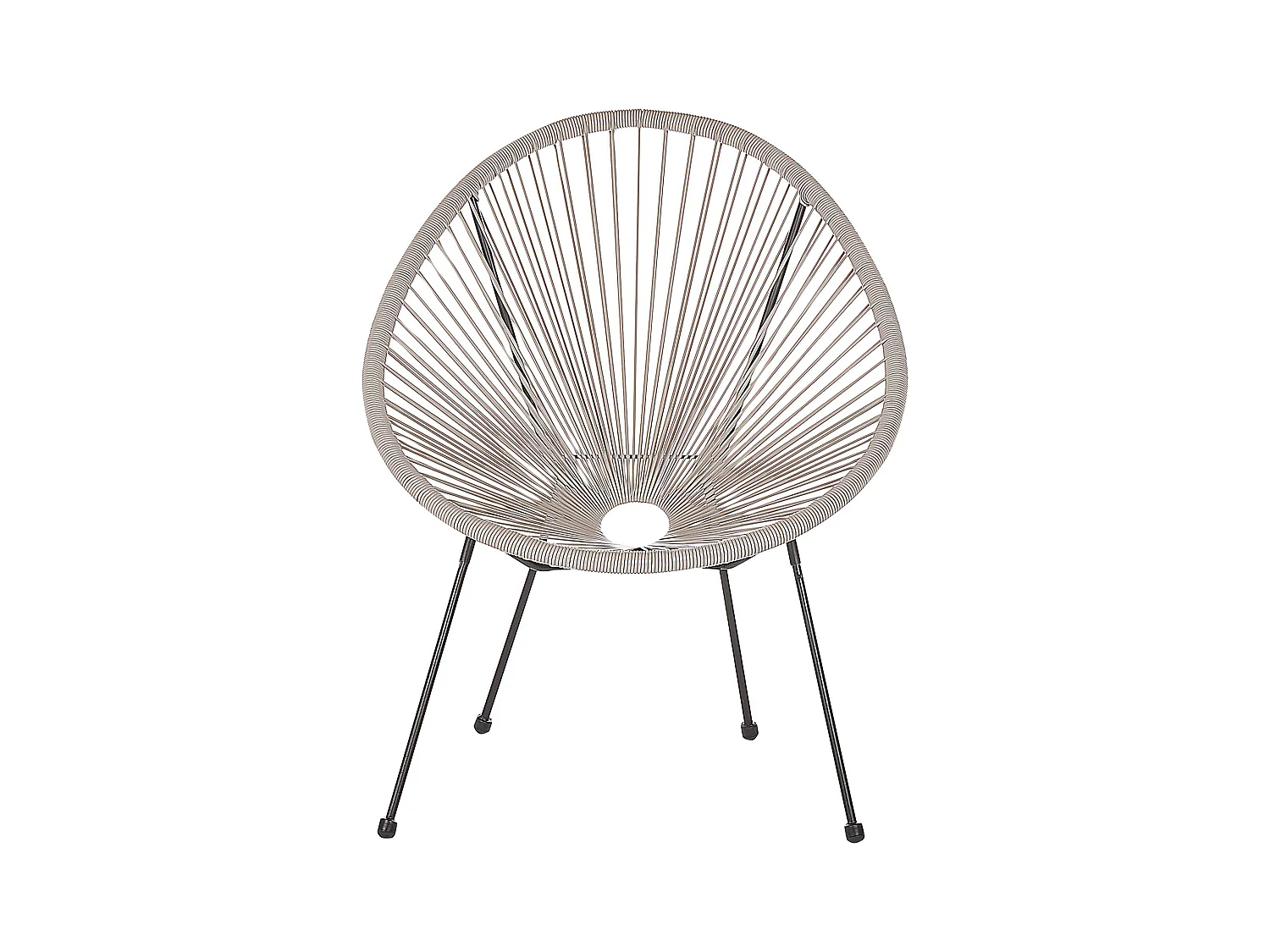 Lot de 2 chaises de jardin ACAPULCO II Gris clair