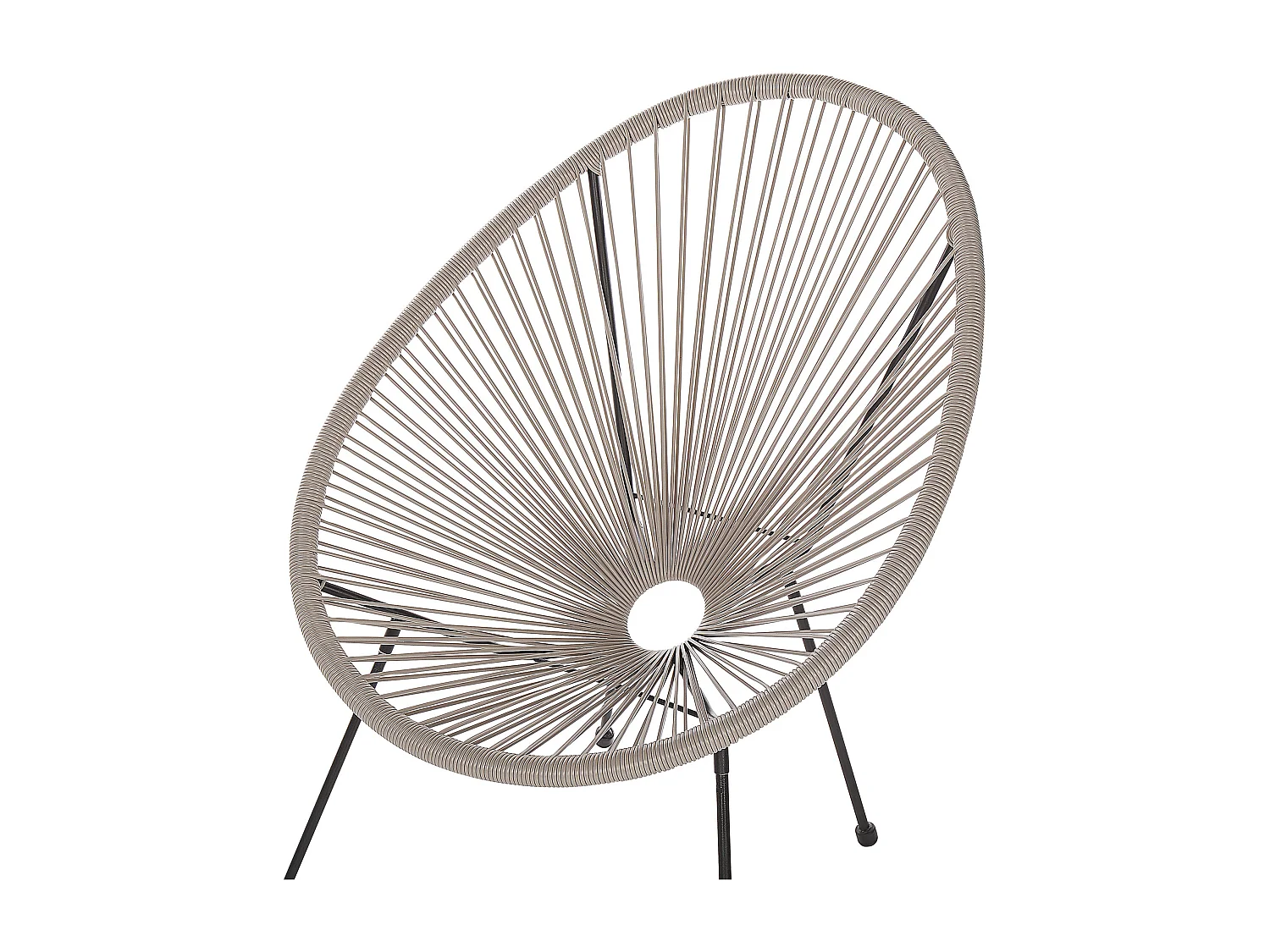 Lot de 2 chaises de jardin ACAPULCO II Gris clair