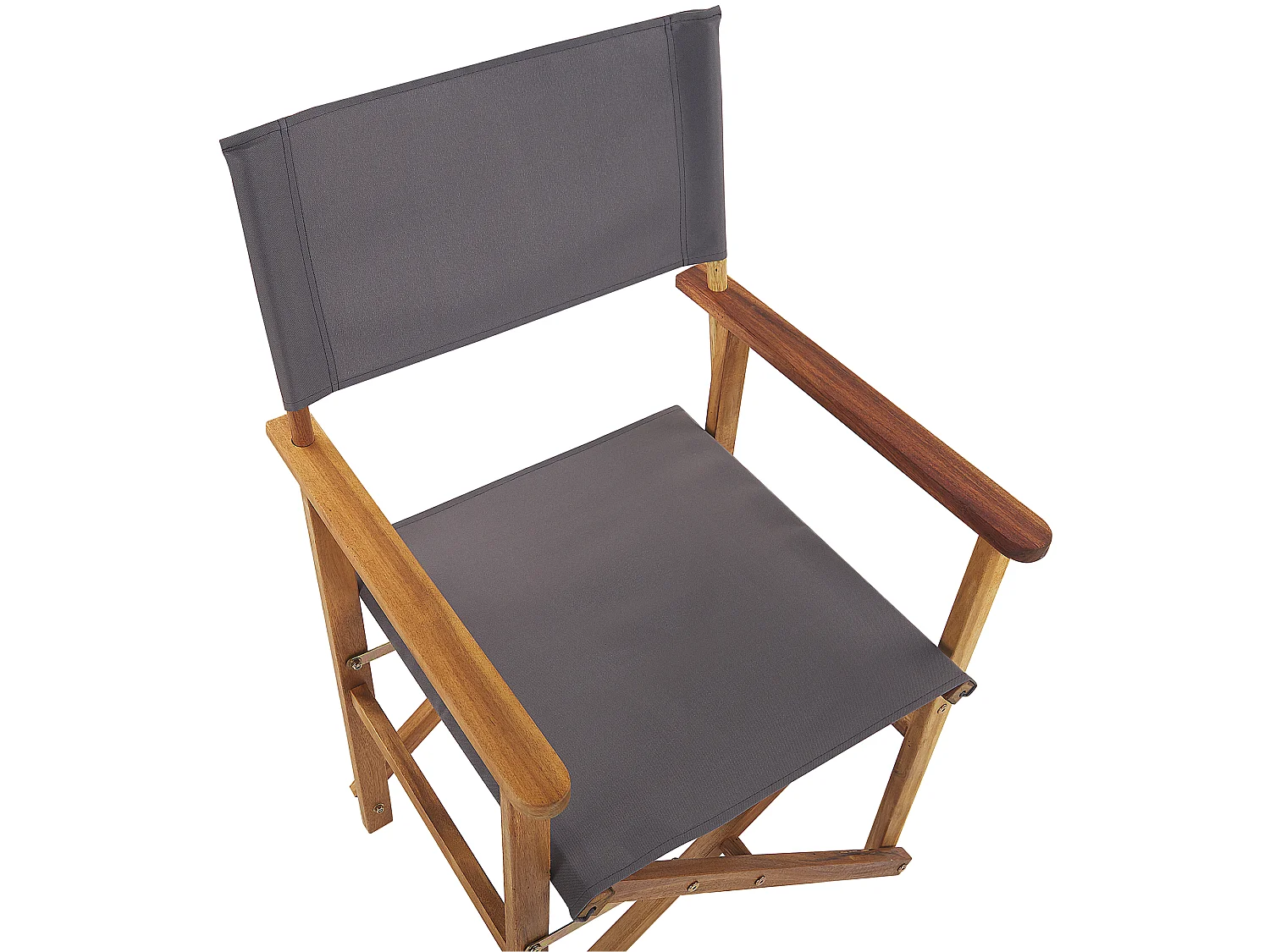 Lot de 2 chaises de jardin CINE Acacia Gris