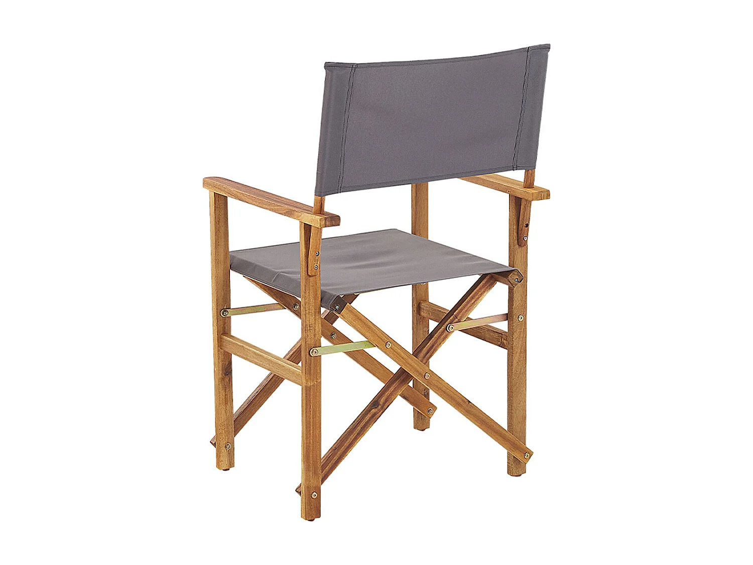 Lot de 2 chaises de jardin CINE Acacia Gris
