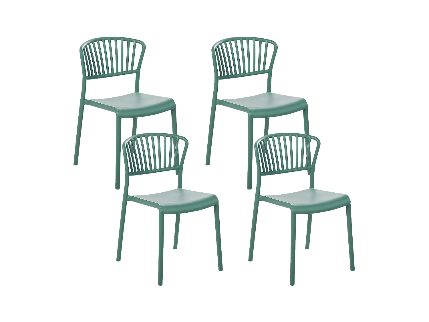 Gartenstuhl 4er Set GELA Mintgrün