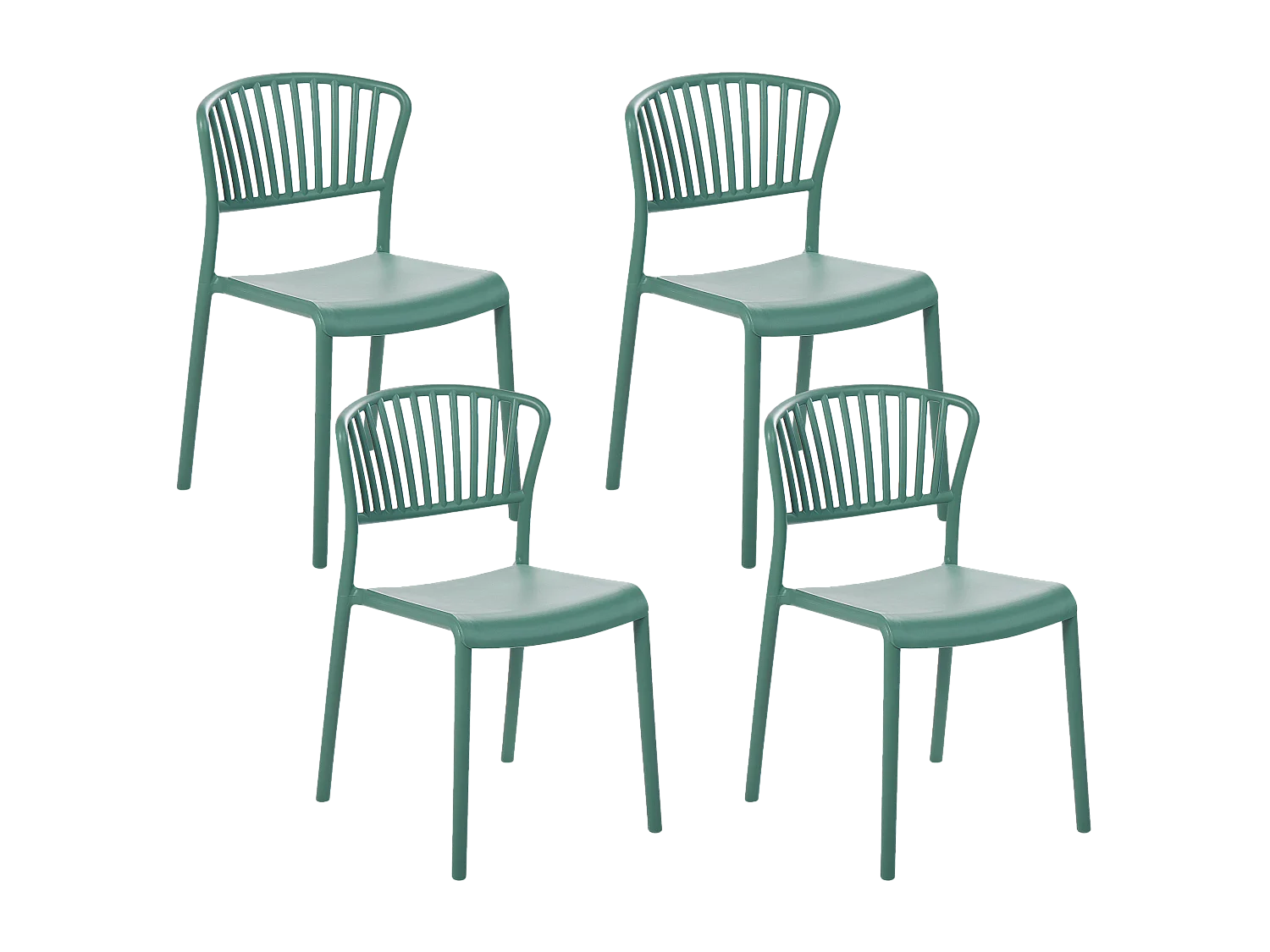 Set van 4 tuinstoelen GELA Mintgroen