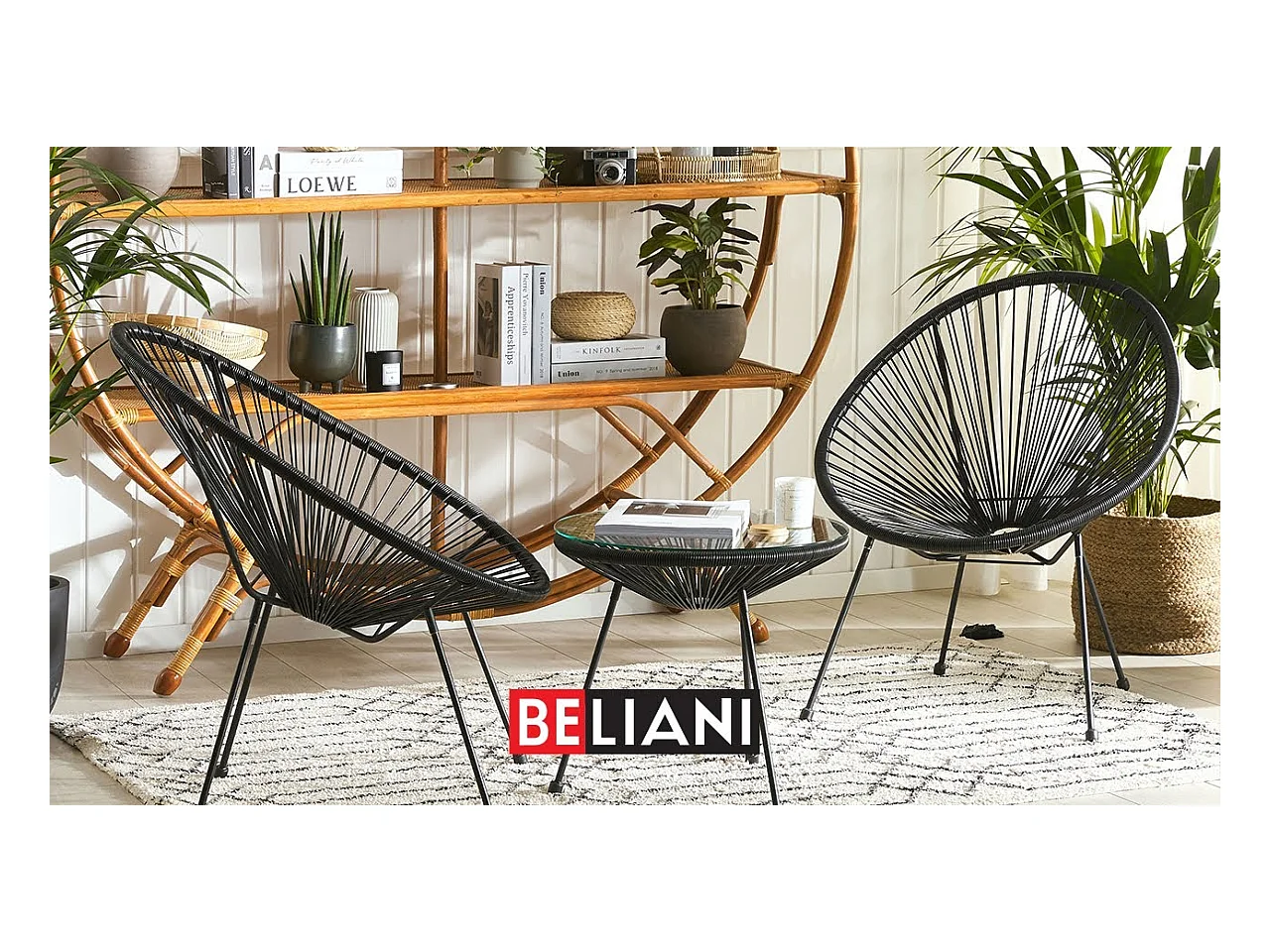 Lot de 2 chaises de jardin ACAPULCO II Blanc