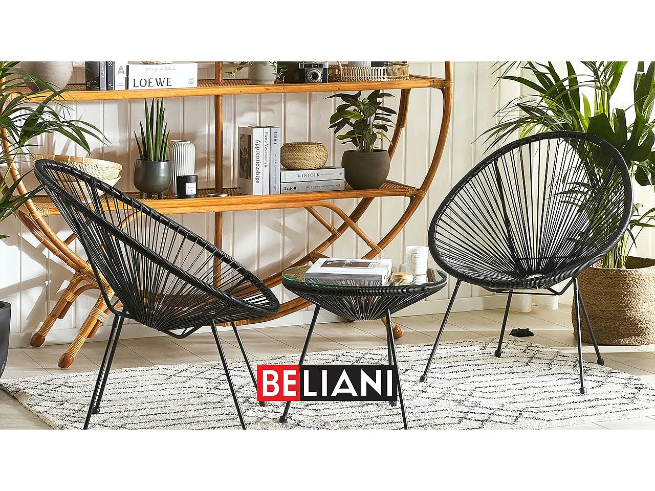 Lot de 2 chaises de jardin ACAPULCO II Blanc