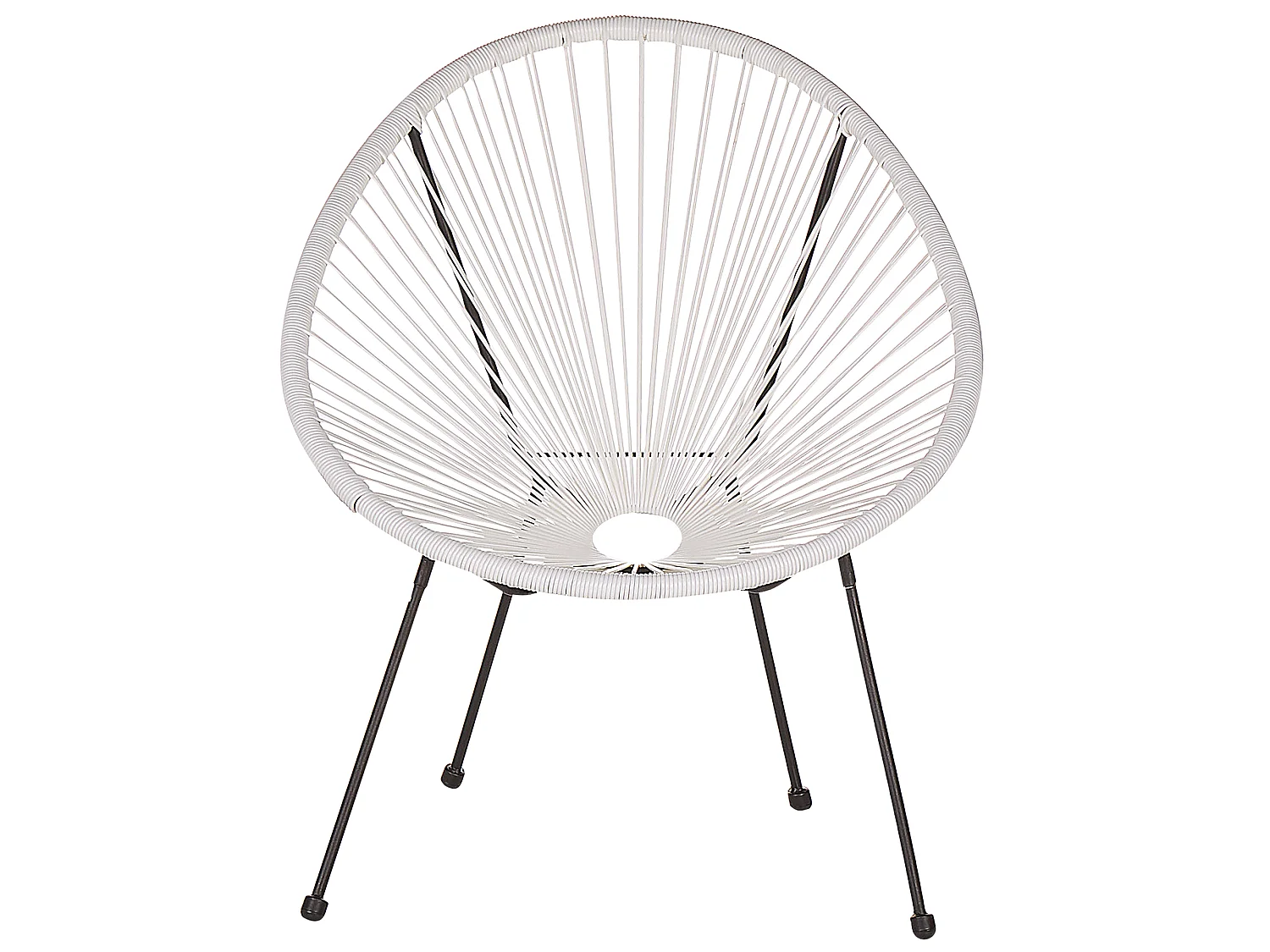 Lot de 2 chaises de jardin ACAPULCO II Blanc