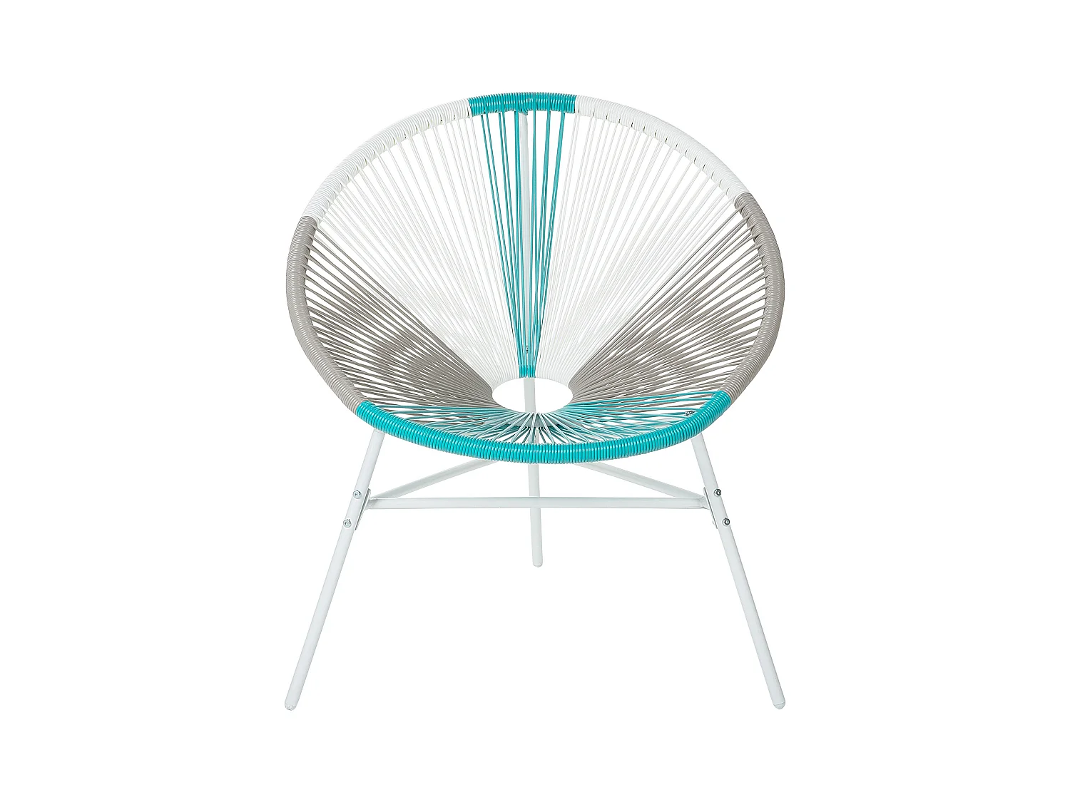 Set di 2 sedie da giardino ACAPULCO Bianco