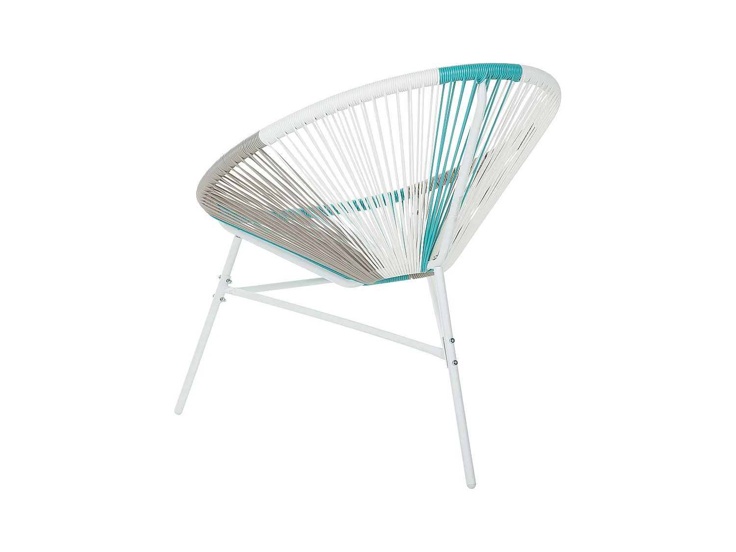 Set di 2 sedie da giardino ACAPULCO Bianco