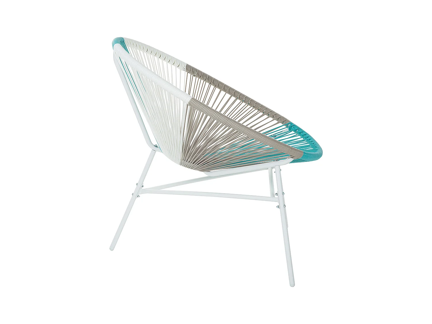 Conjunto de 2 sillas de jardín ACAPULCO Blanco