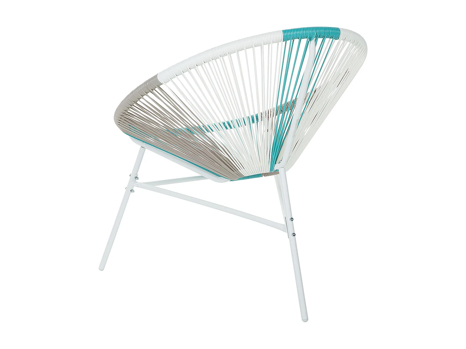 Lot de 2 chaises de jardin ACAPULCO Blanc