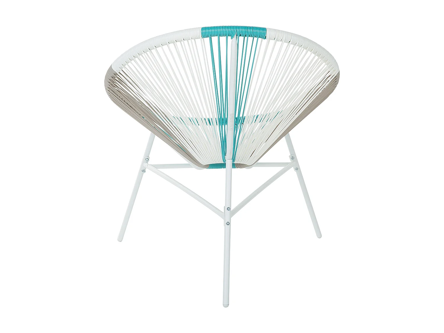 Lot de 2 chaises de jardin ACAPULCO Blanc