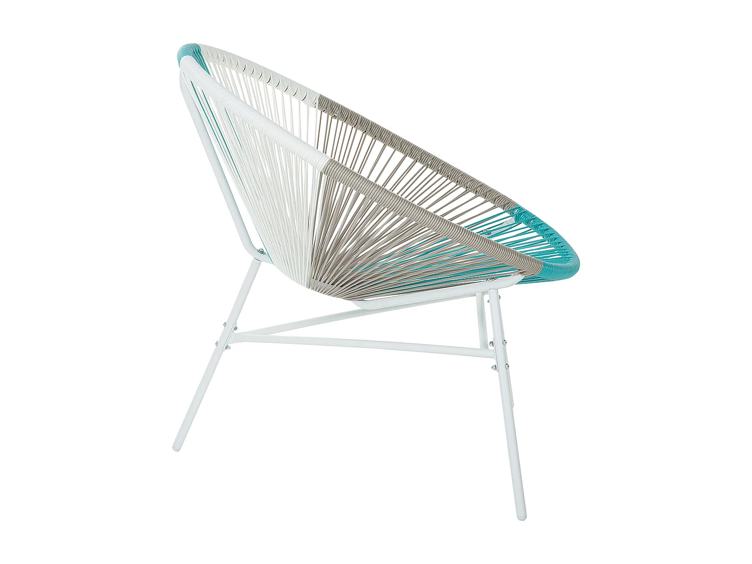 Lot de 2 chaises de jardin ACAPULCO Blanc