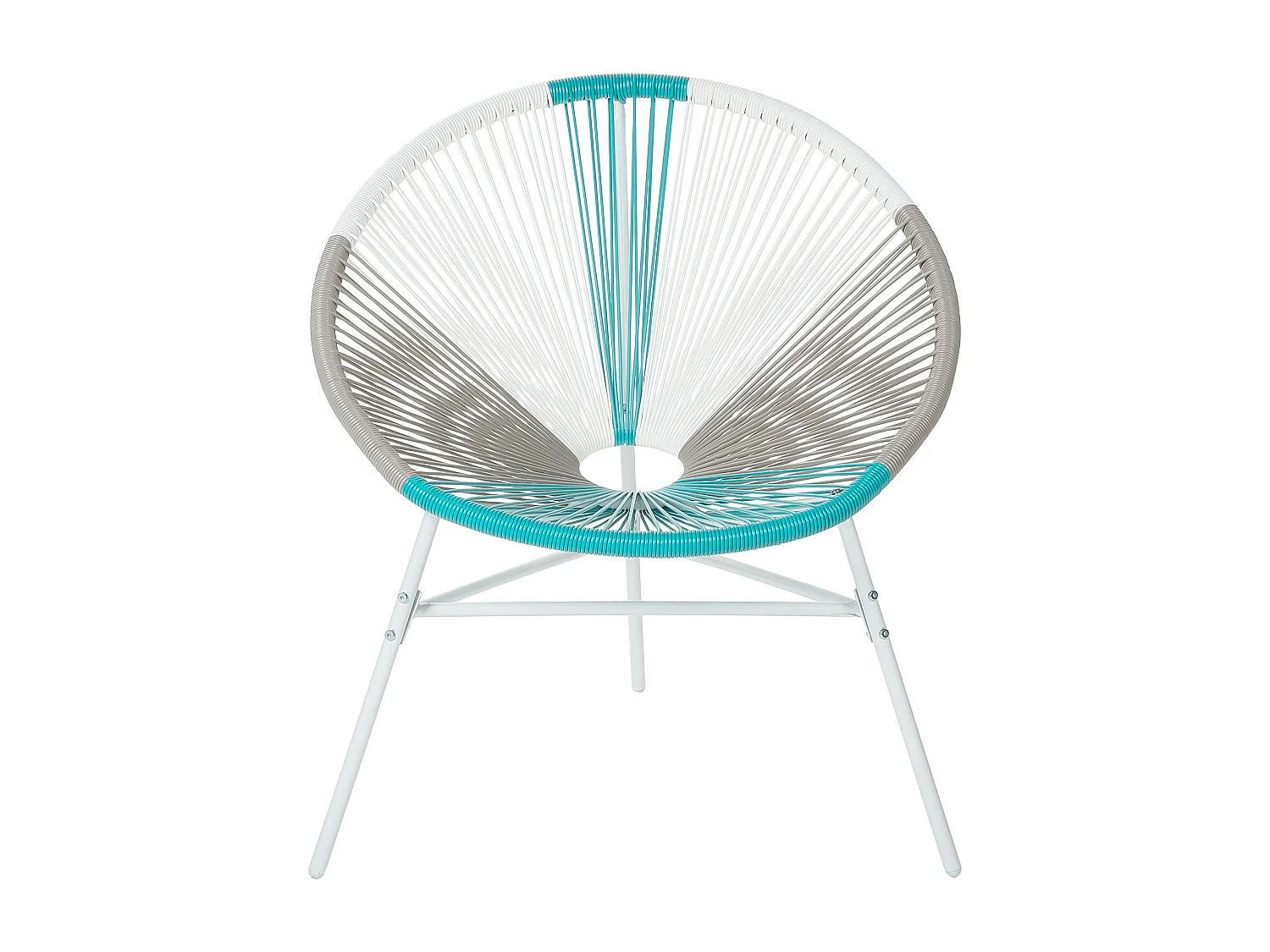 Set di 2 sedie da giardino ACAPULCO Bianco