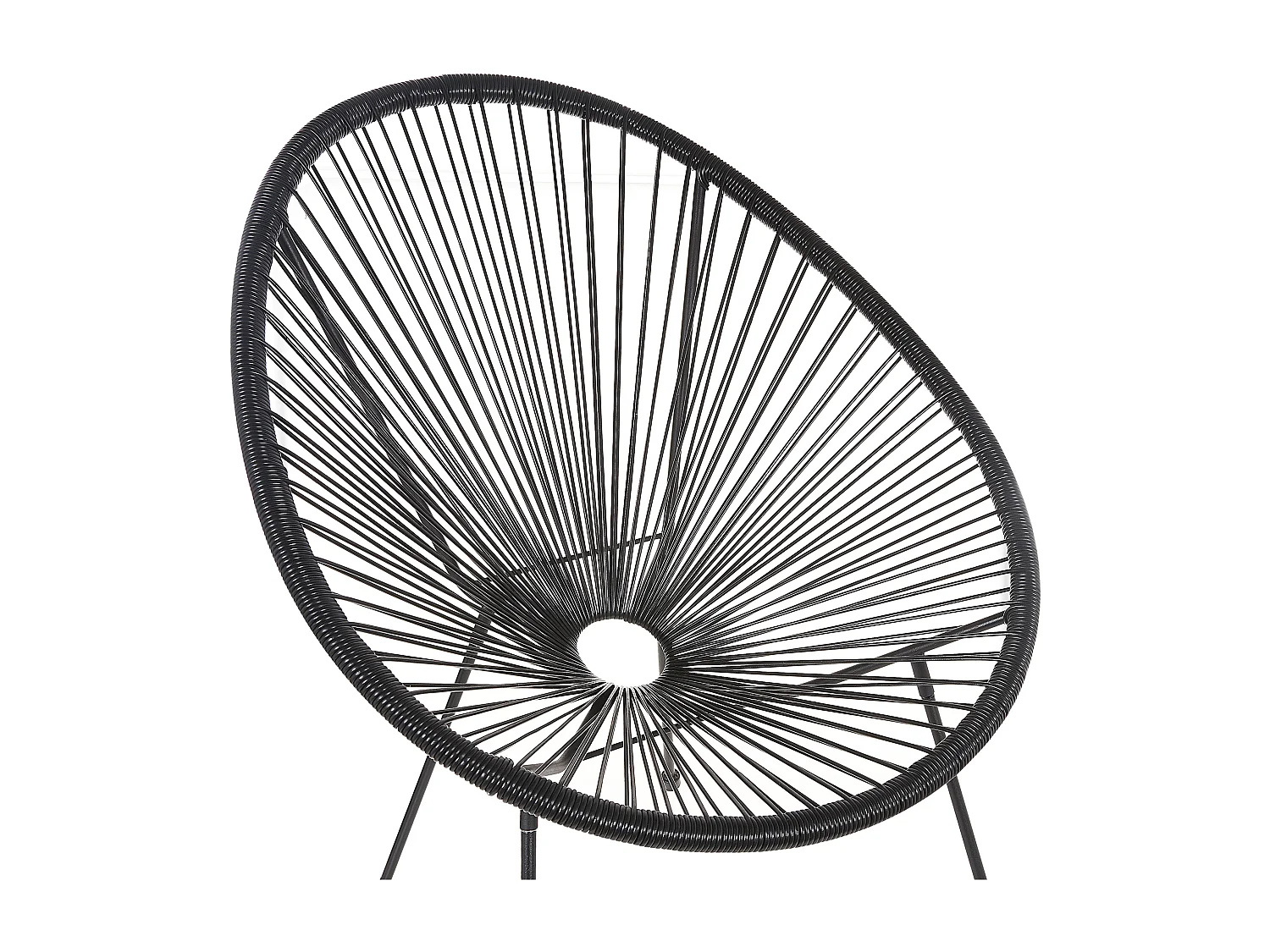 Lot de 2 chaises de jardin ACAPULCO II Noir