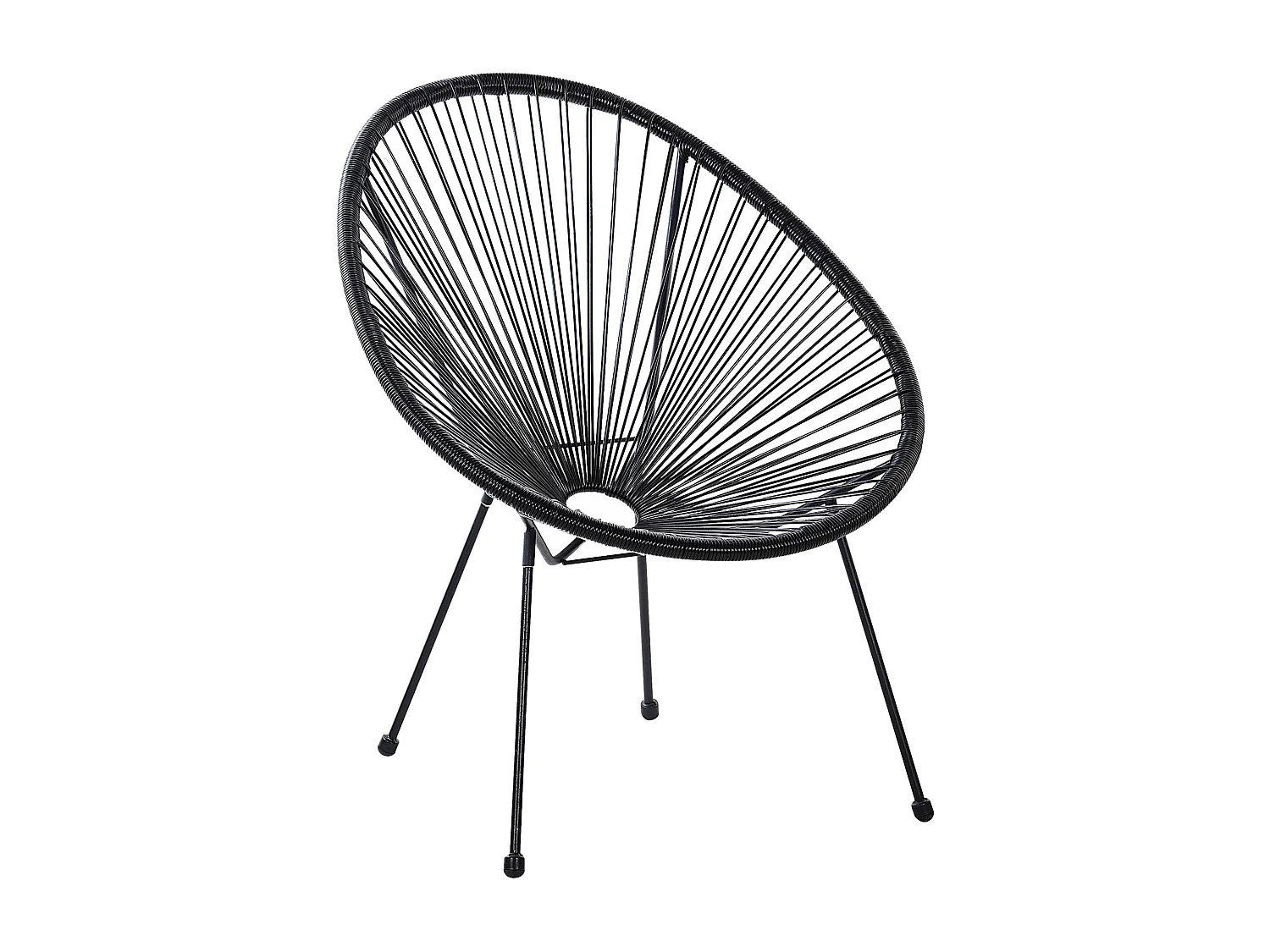 Lot de 2 chaises de jardin ACAPULCO II Noir