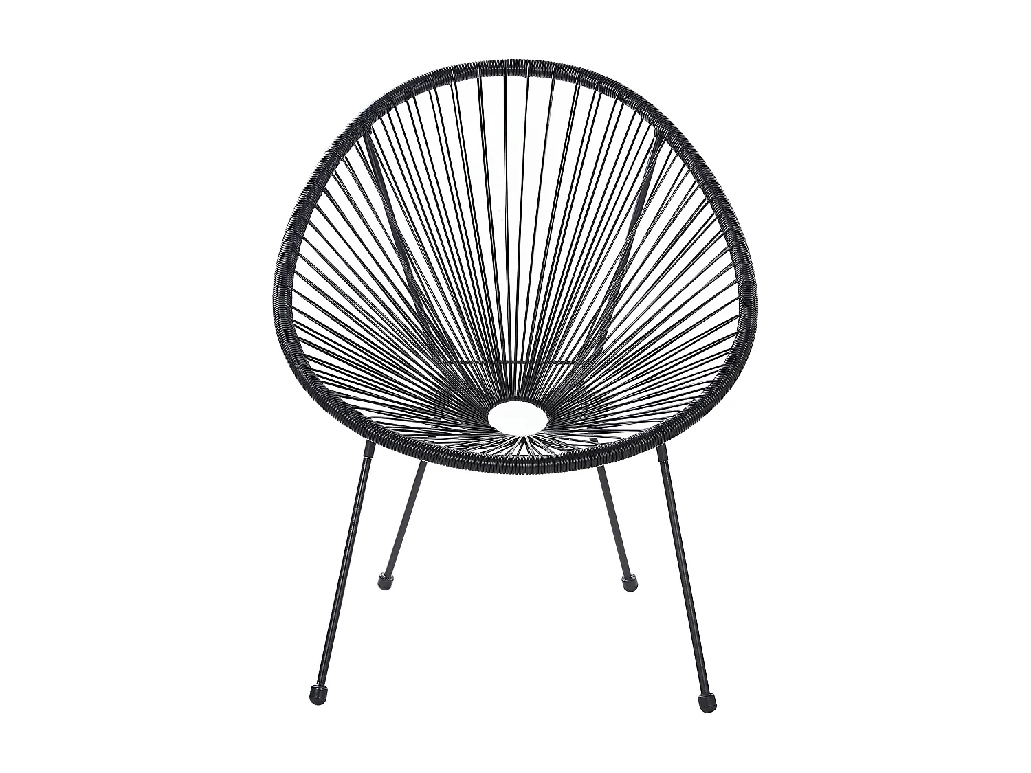 Lot de 2 chaises de jardin ACAPULCO II Noir