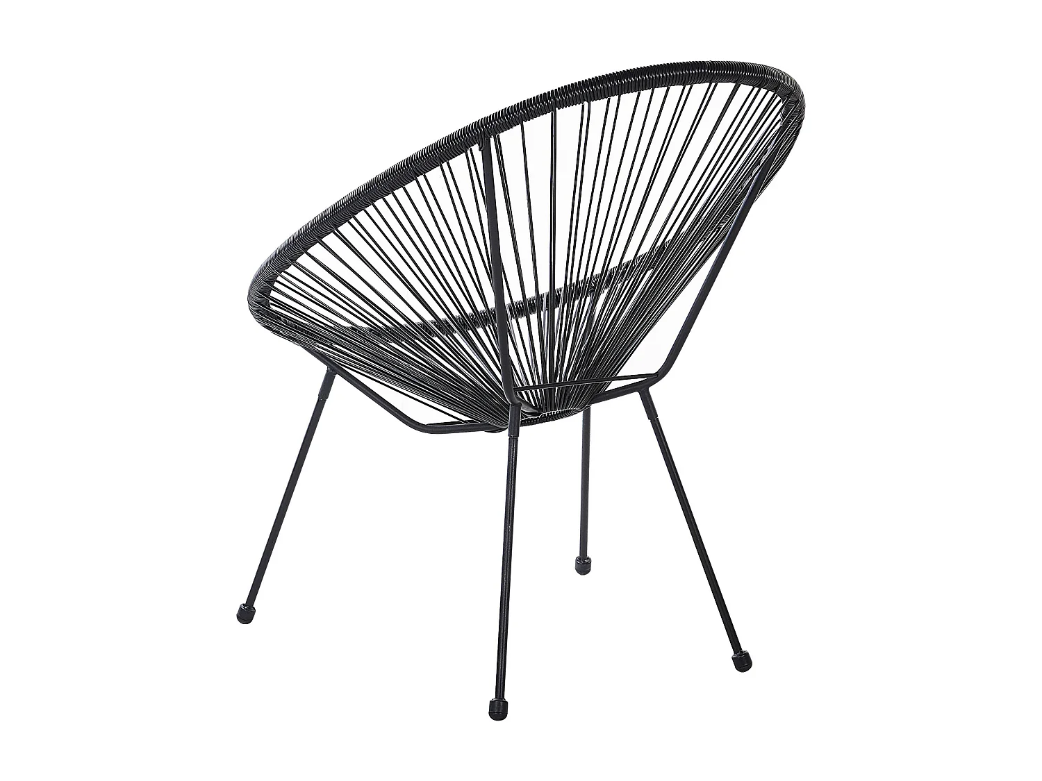 Lot de 2 chaises de jardin ACAPULCO II Noir