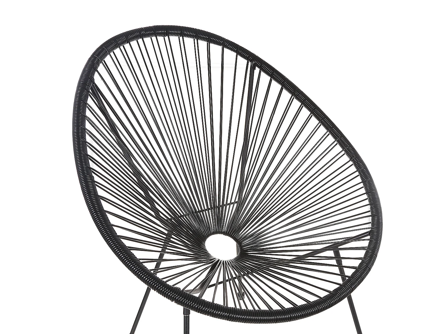 Lot de 2 chaises de jardin ACAPULCO II Noir