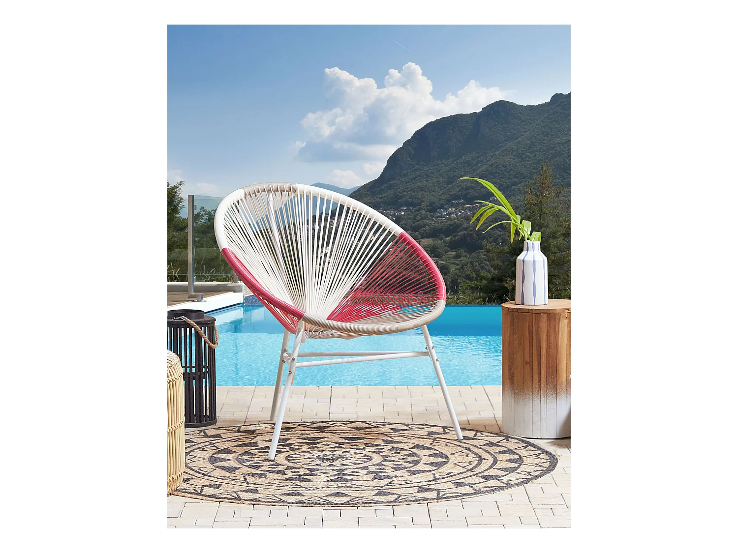 Chaise de jardin ACAPULCO Rose fushia