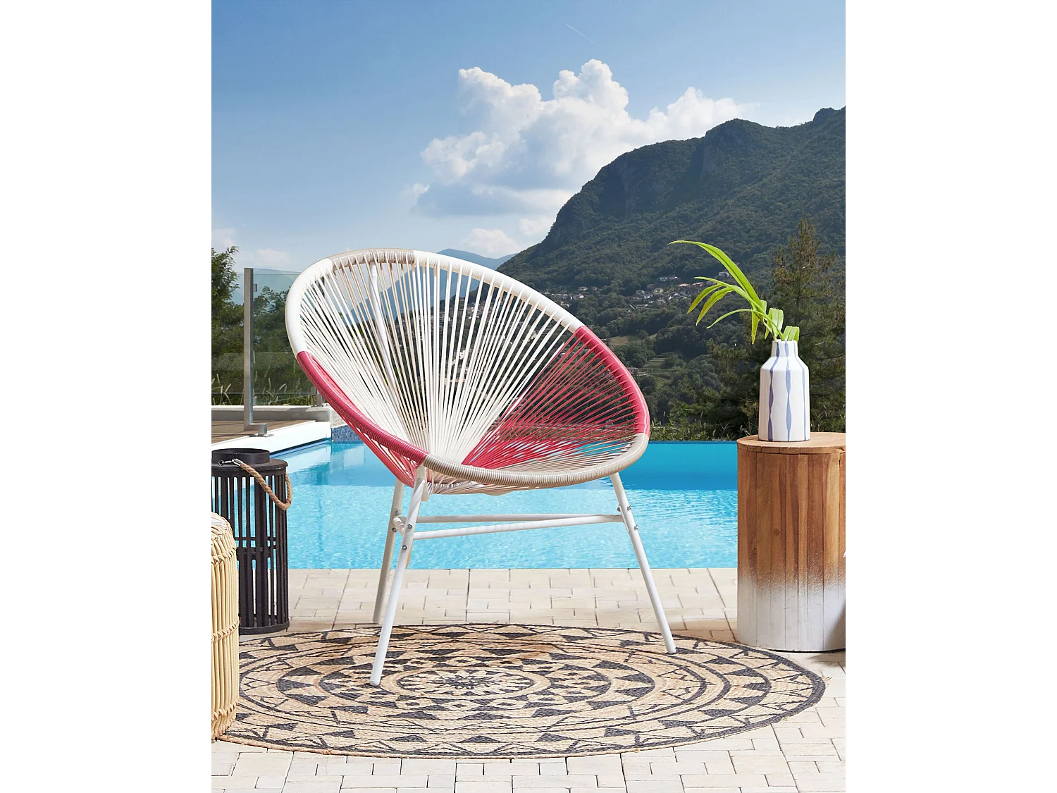 Chaise de jardin ACAPULCO Rose fushia