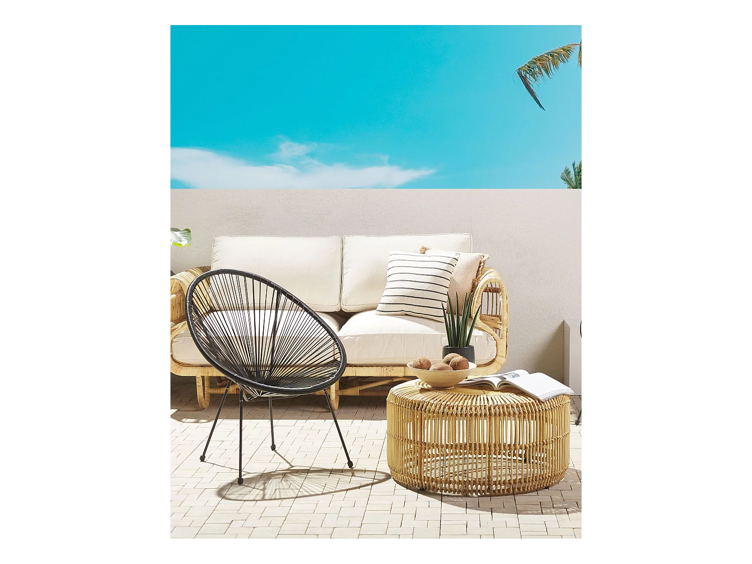 Sedia da giardino ACAPULCO II Nero