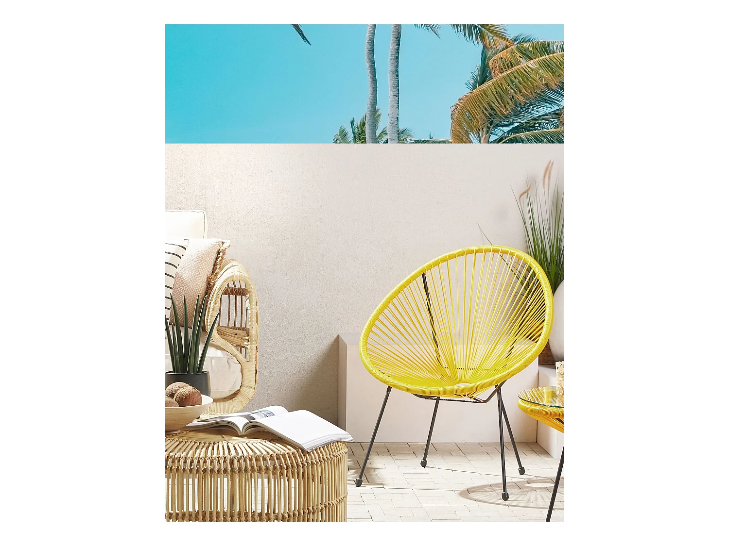 Sedia da giardino ACAPULCO II Giallo