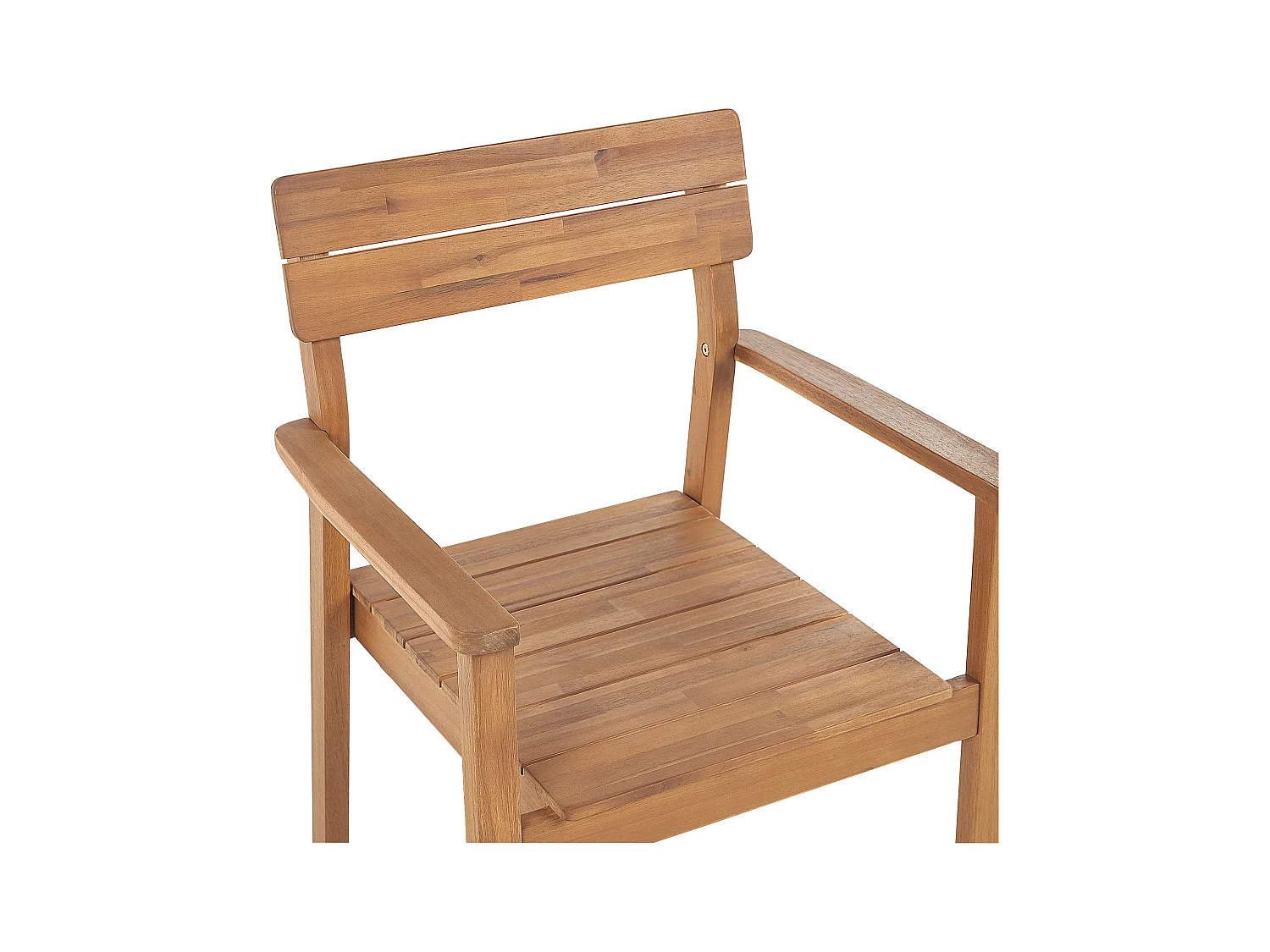 Zestaw 6 krzeseł ogrodowych FORNELLI Drewno akacjowe Brązowy