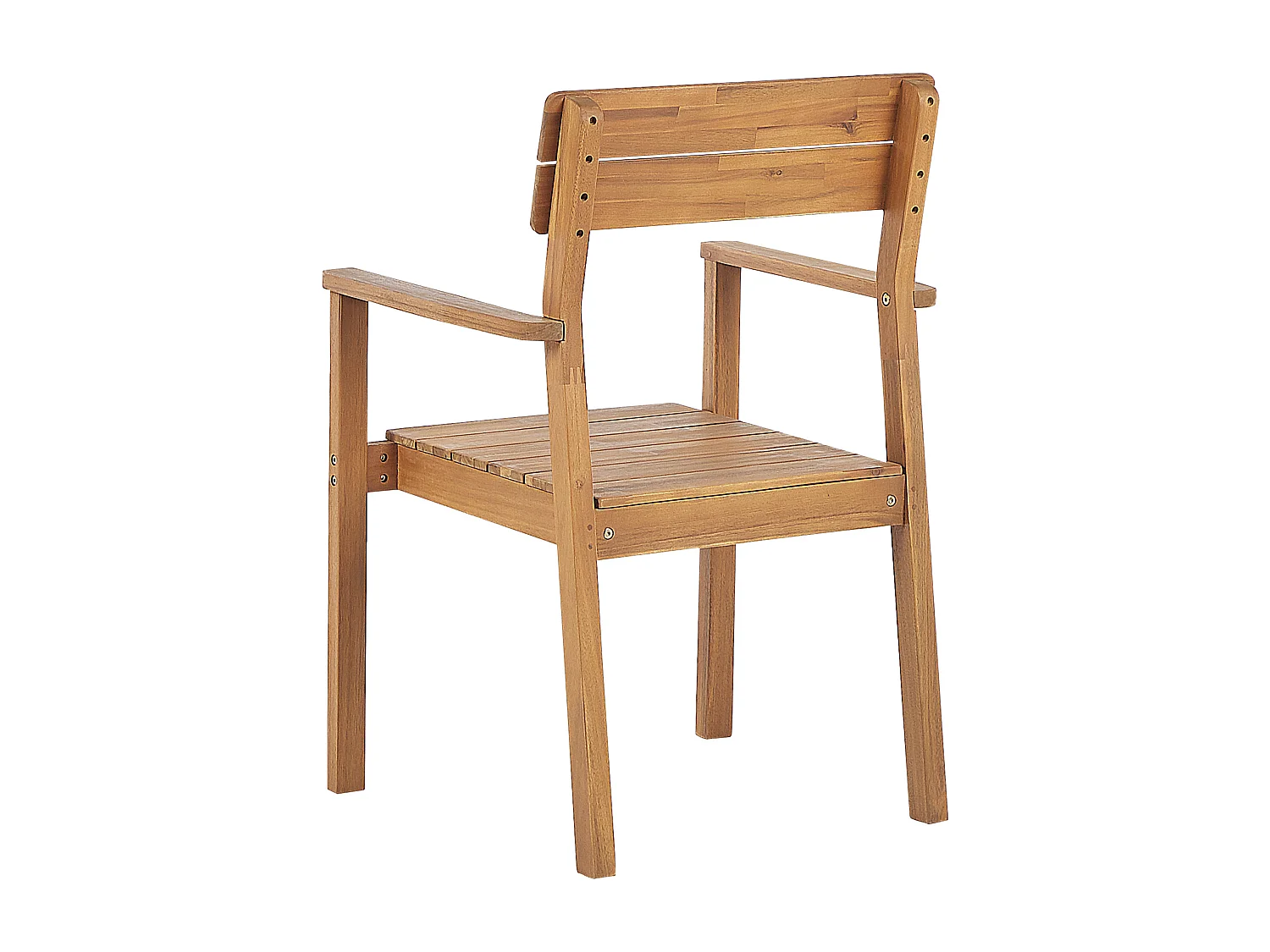 Lot de 6 chaises de jardin FORNELLI Acacia Marron