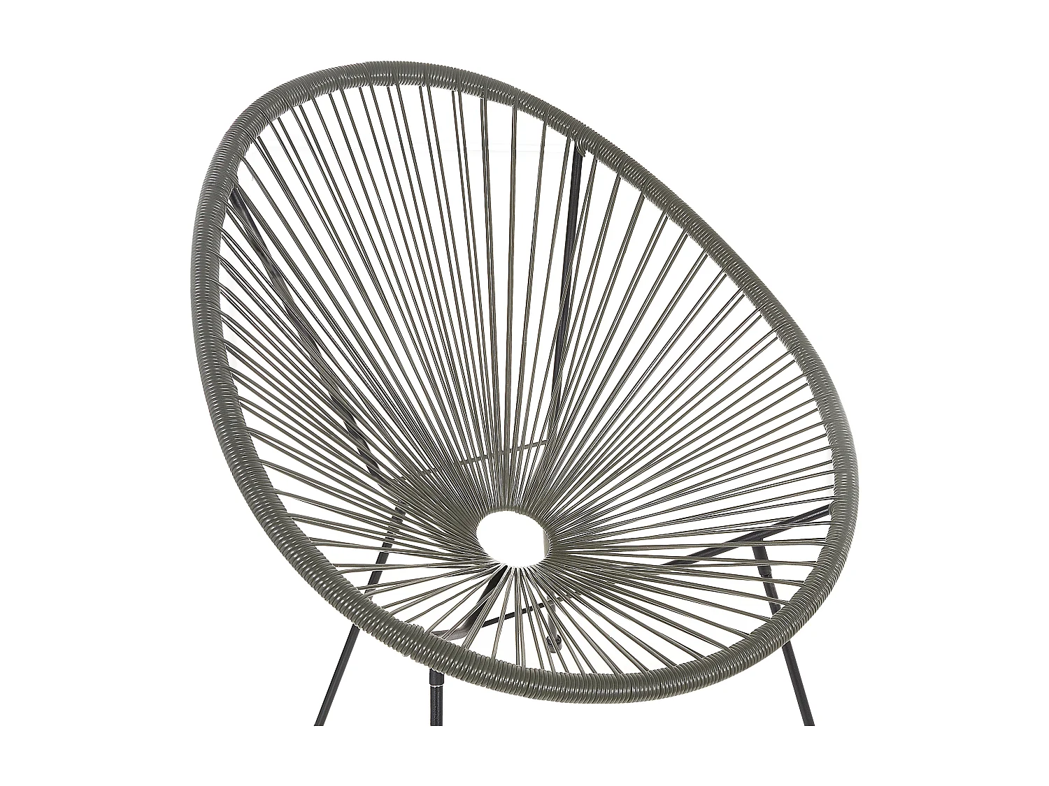 Lot de 2 chaises de jardin ACAPULCO II Gris foncé