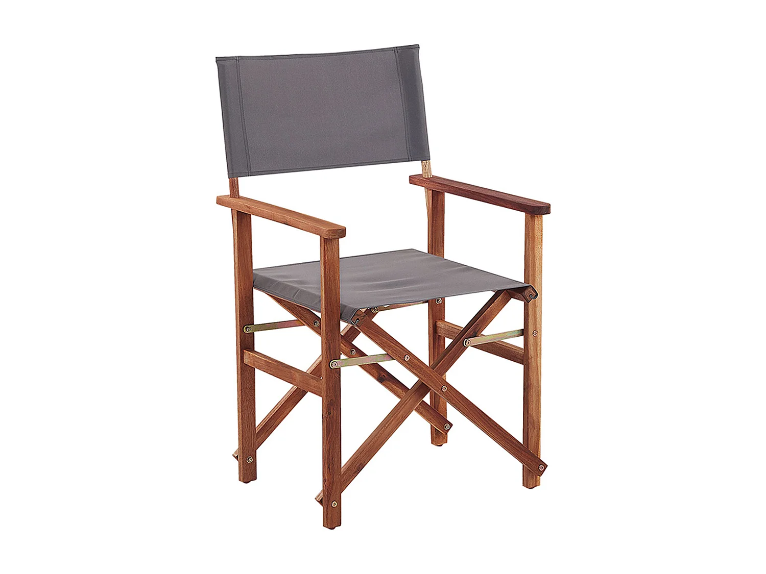 Lot de 2 chaises de jardin CINE Acacia Gris