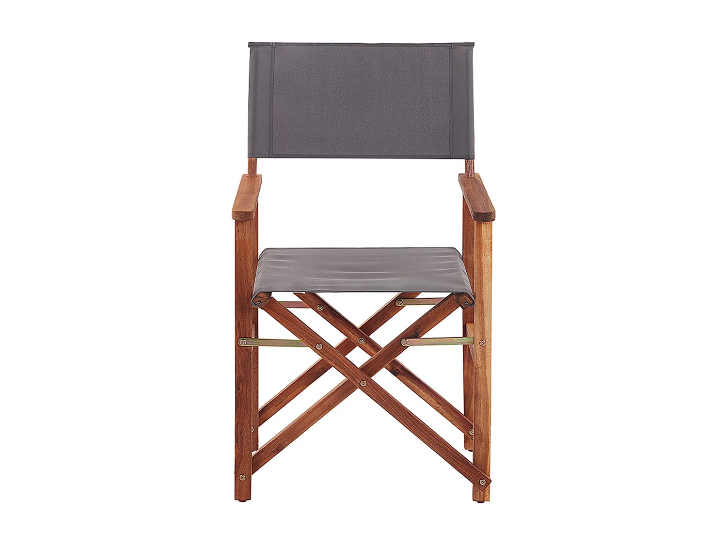 Lot de 2 chaises de jardin CINE Acacia Gris