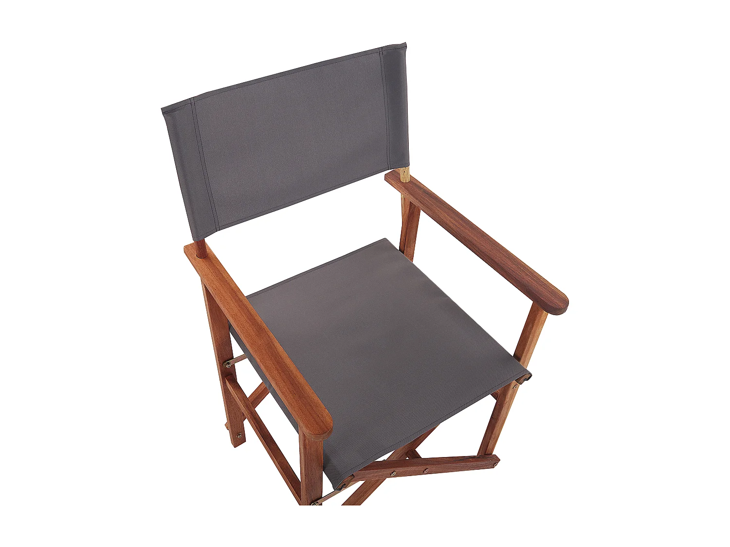 Lot de 2 chaises de jardin CINE Acacia Gris