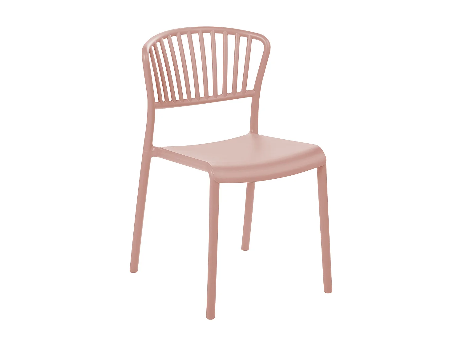 Lot de 4 chaises de jardin GELA Rose pastel