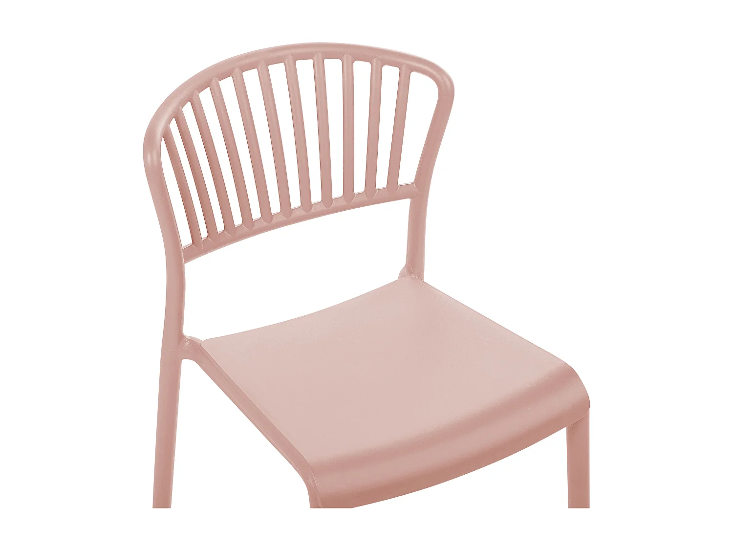 Lot de 4 chaises de jardin GELA Rose pastel