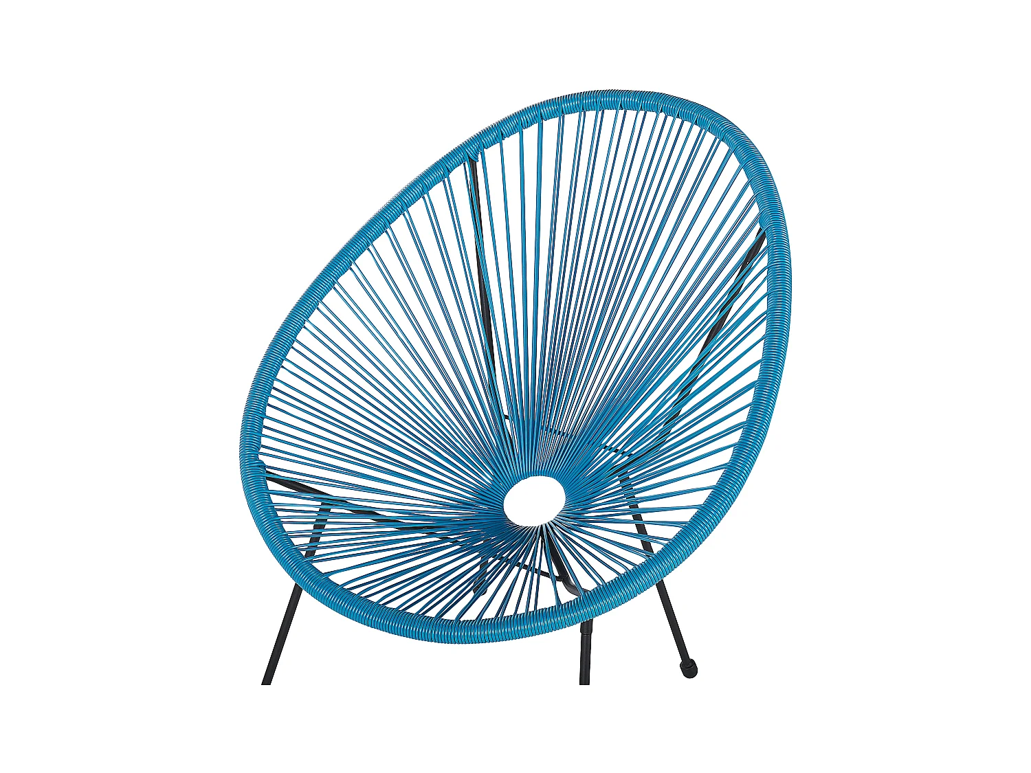 Gartenstuhl 2er Set ACAPULCO II Polyrattan Blau