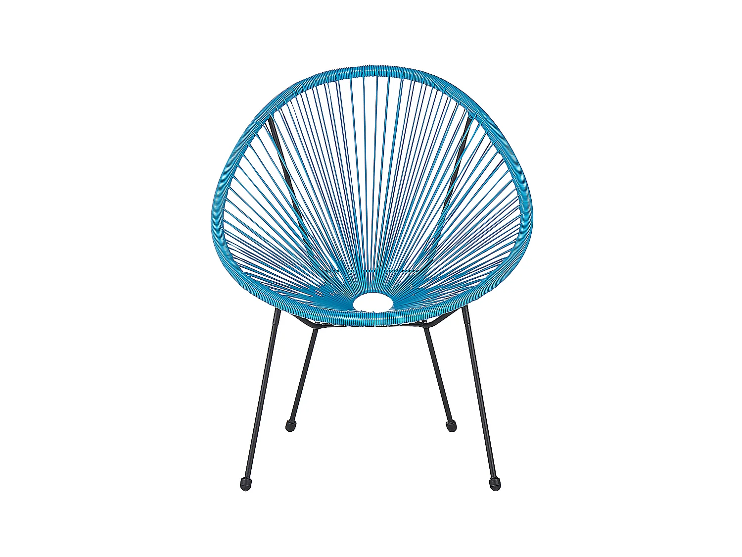 Conjunto de 2 sillas de jardín ACAPULCO II Azul