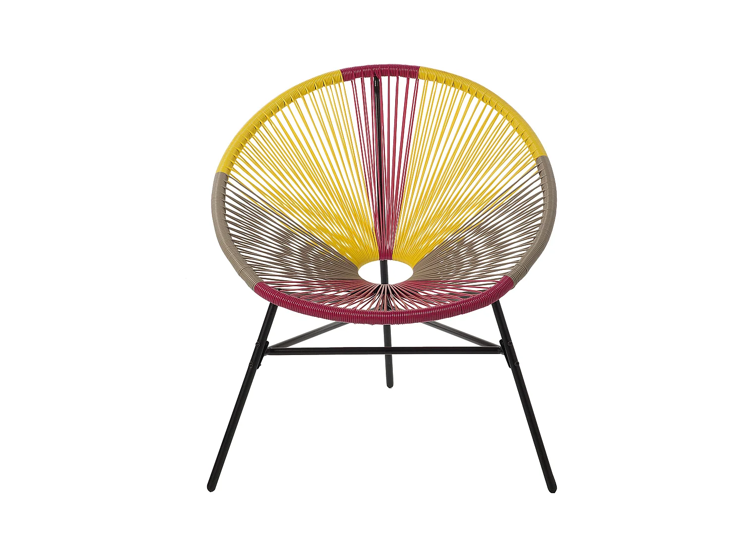 Lot de 2 chaises de jardin ACAPULCO Jaune